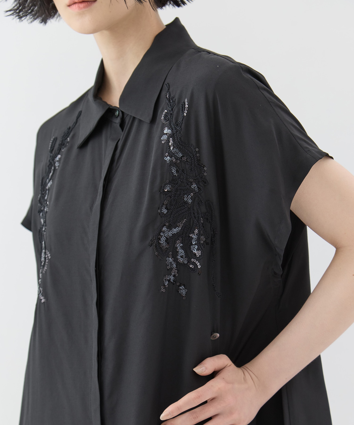 Veil embroidered shirt MURRAL
