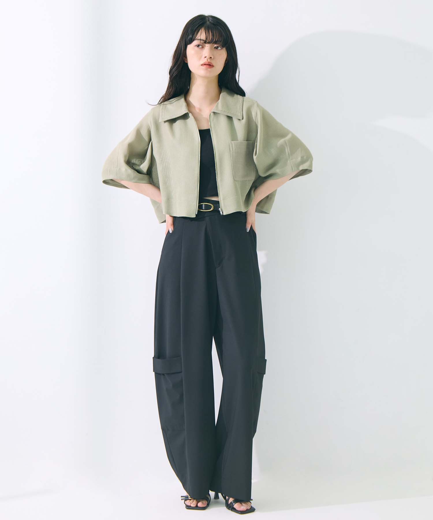 Washable Mesh Shirt Blouson STUDIOUS