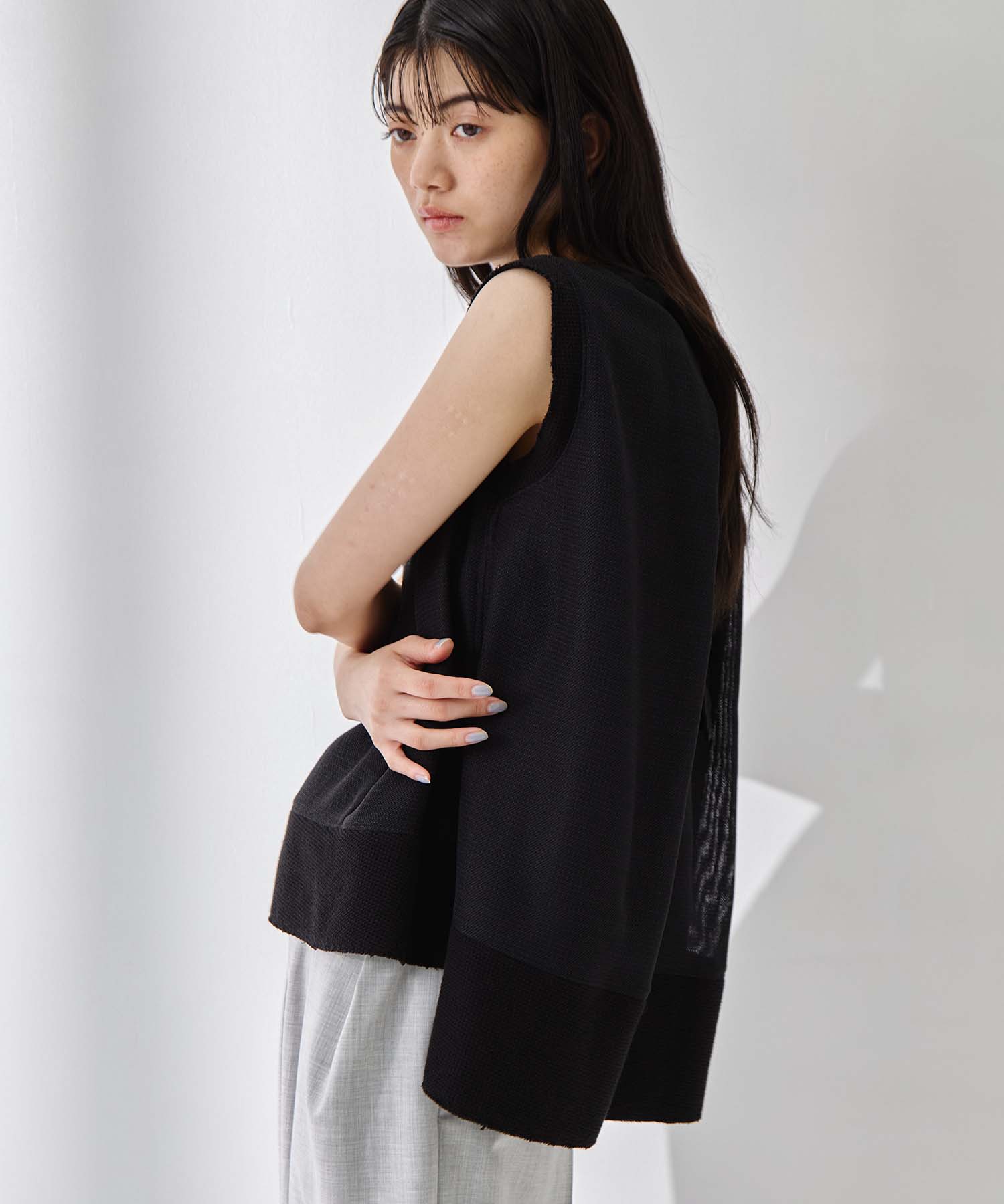 Sleeveless Washable Mesh Blouse STUDIOUS