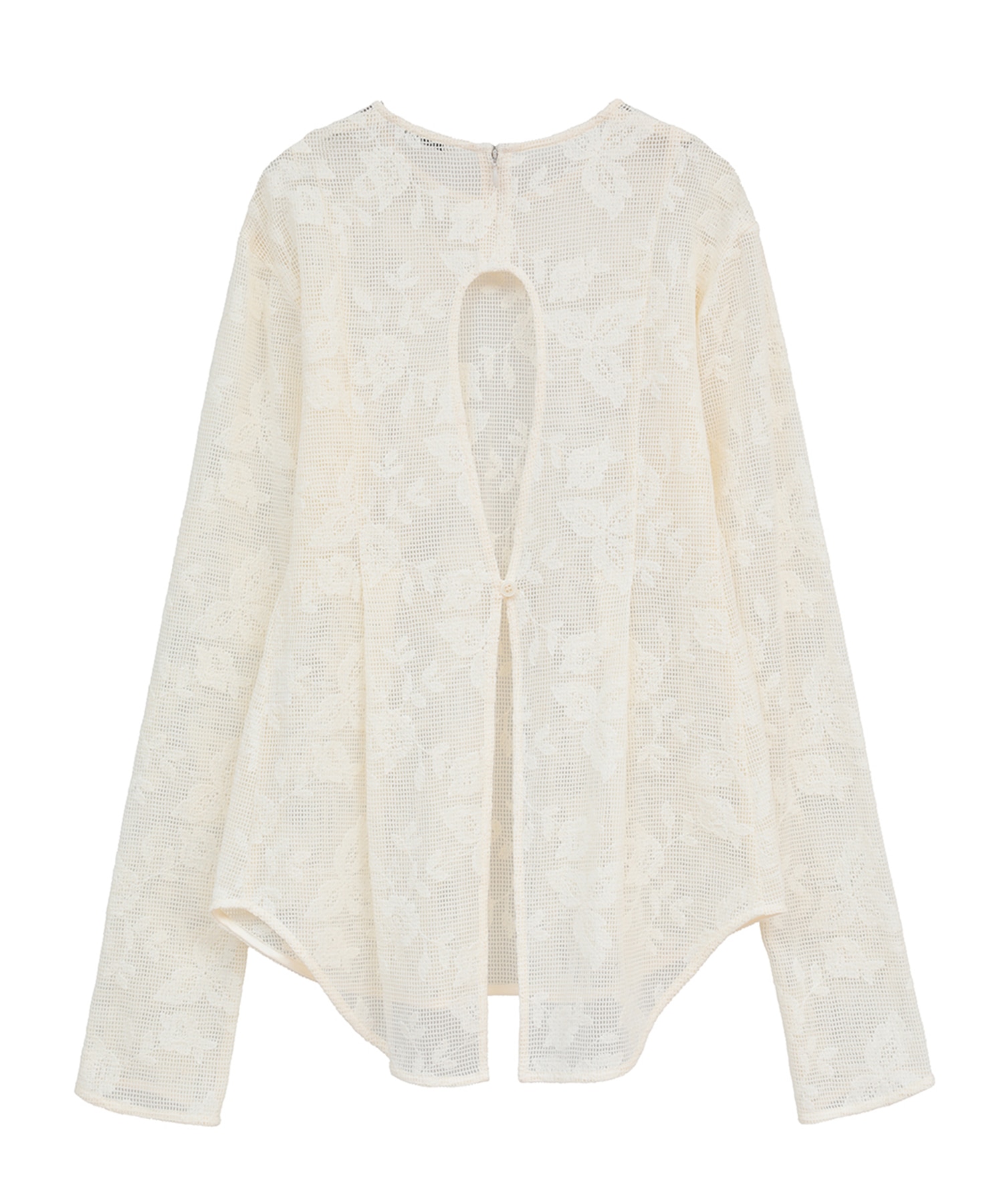 BACK DESIGN FLOWER LACE TOPS CLANE