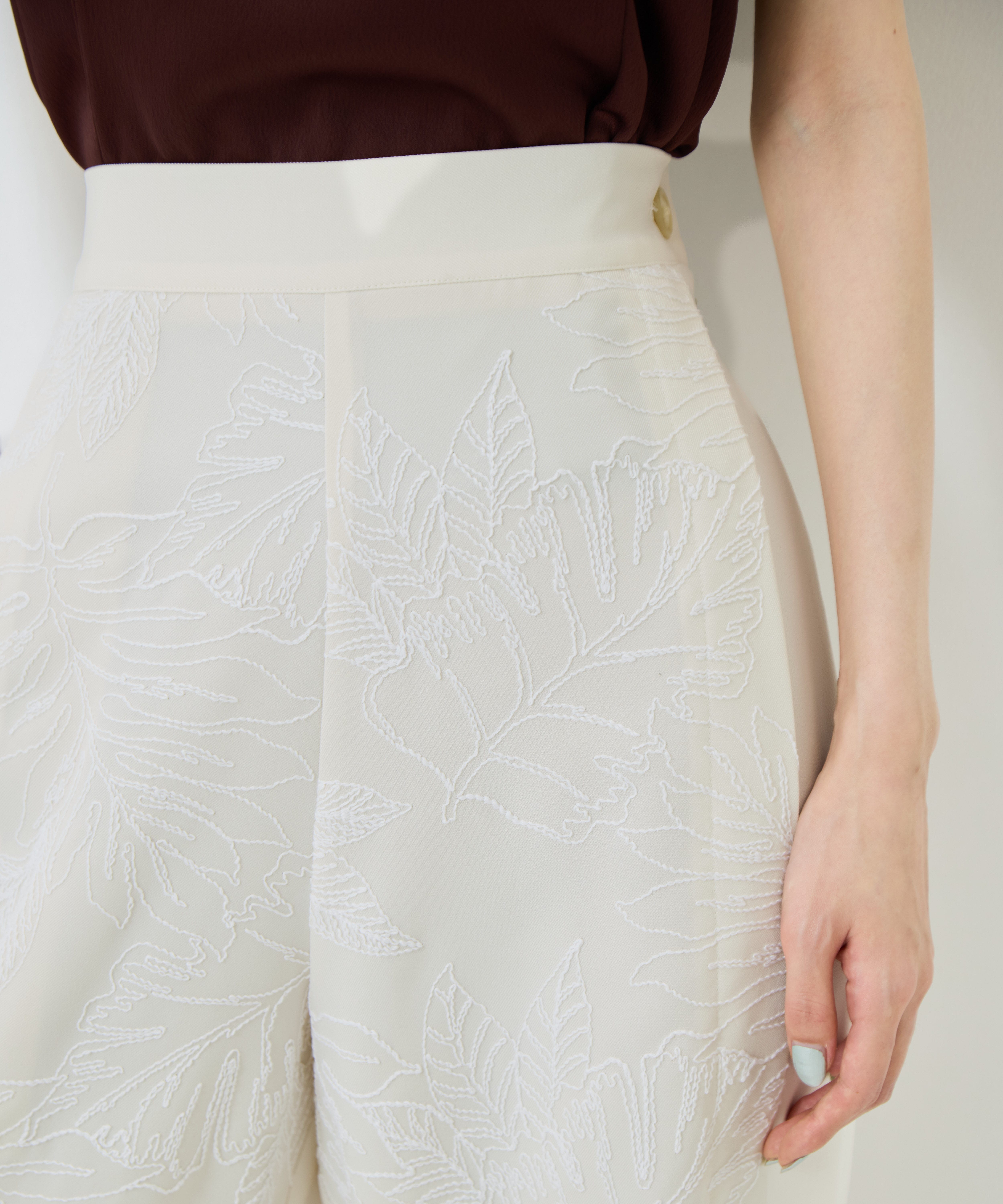 別注 FLOWER LACE POCKET PANTS UJOH