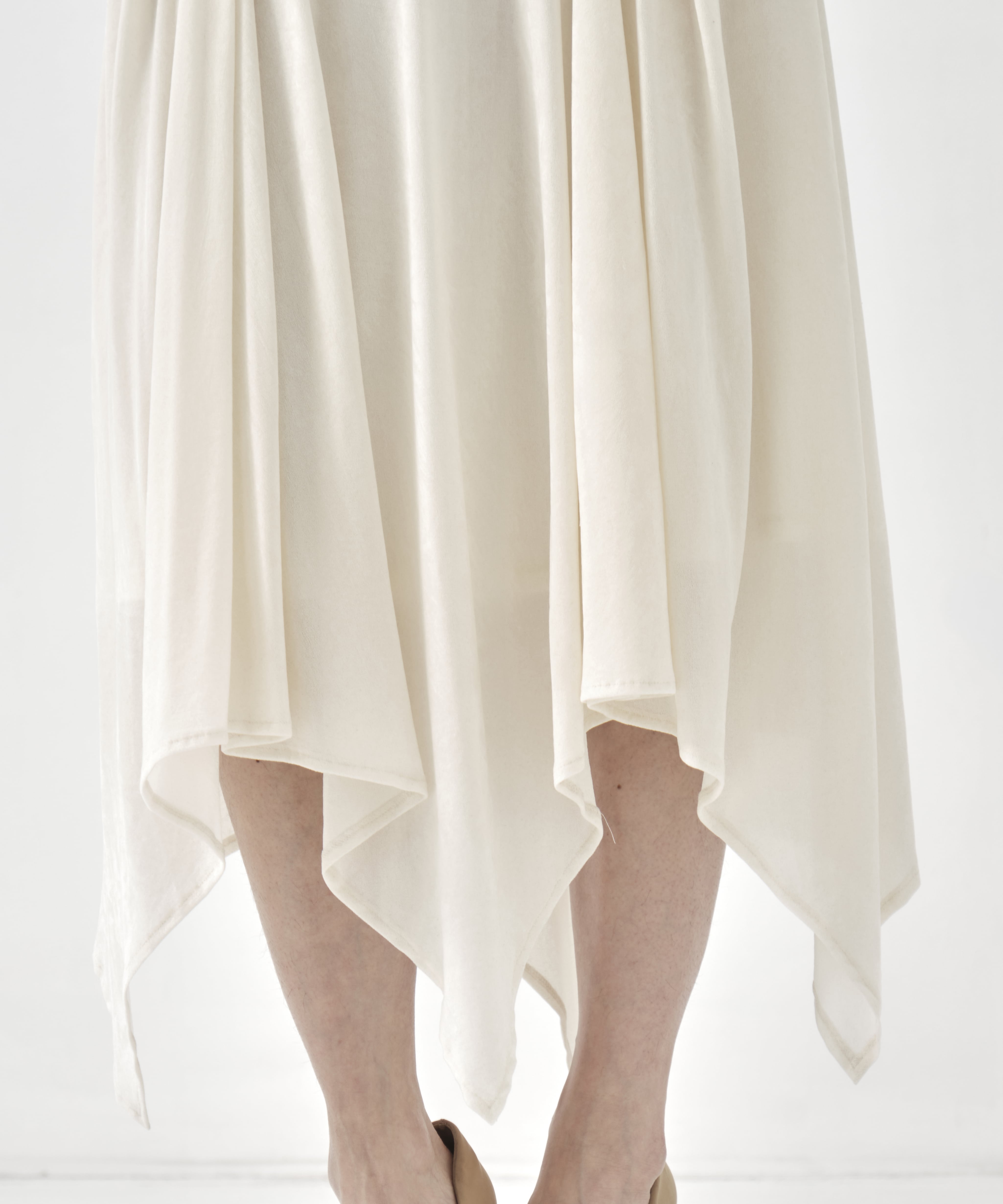 VELVET TULLE GATHERED SKIRT FETICO