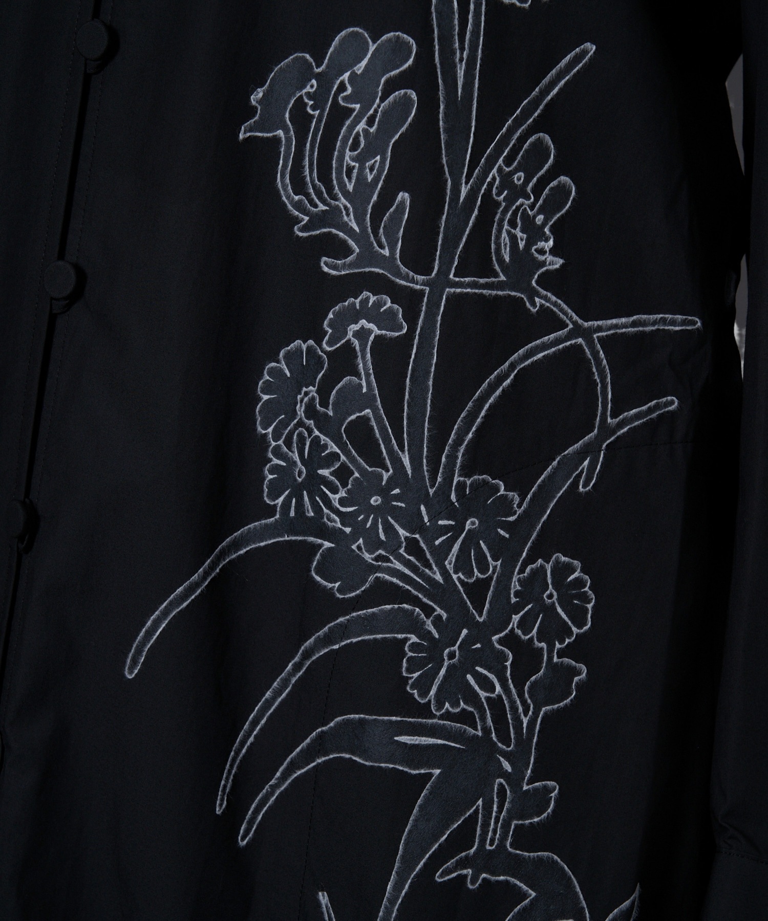 Washi Print Shirt Dress Mame Kurogouchi
