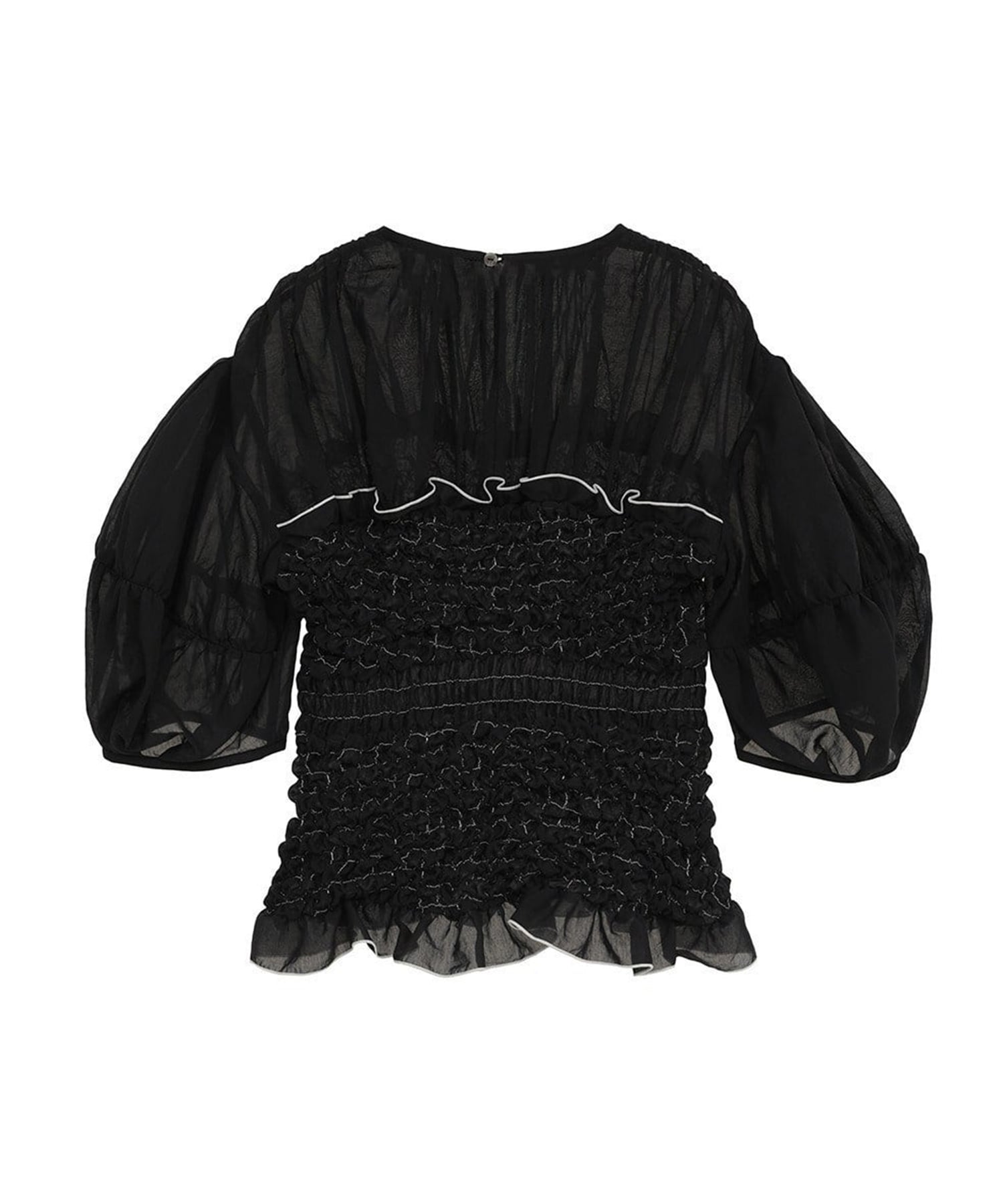 COLOR STITCHED SHIRRING TOPS CLANE