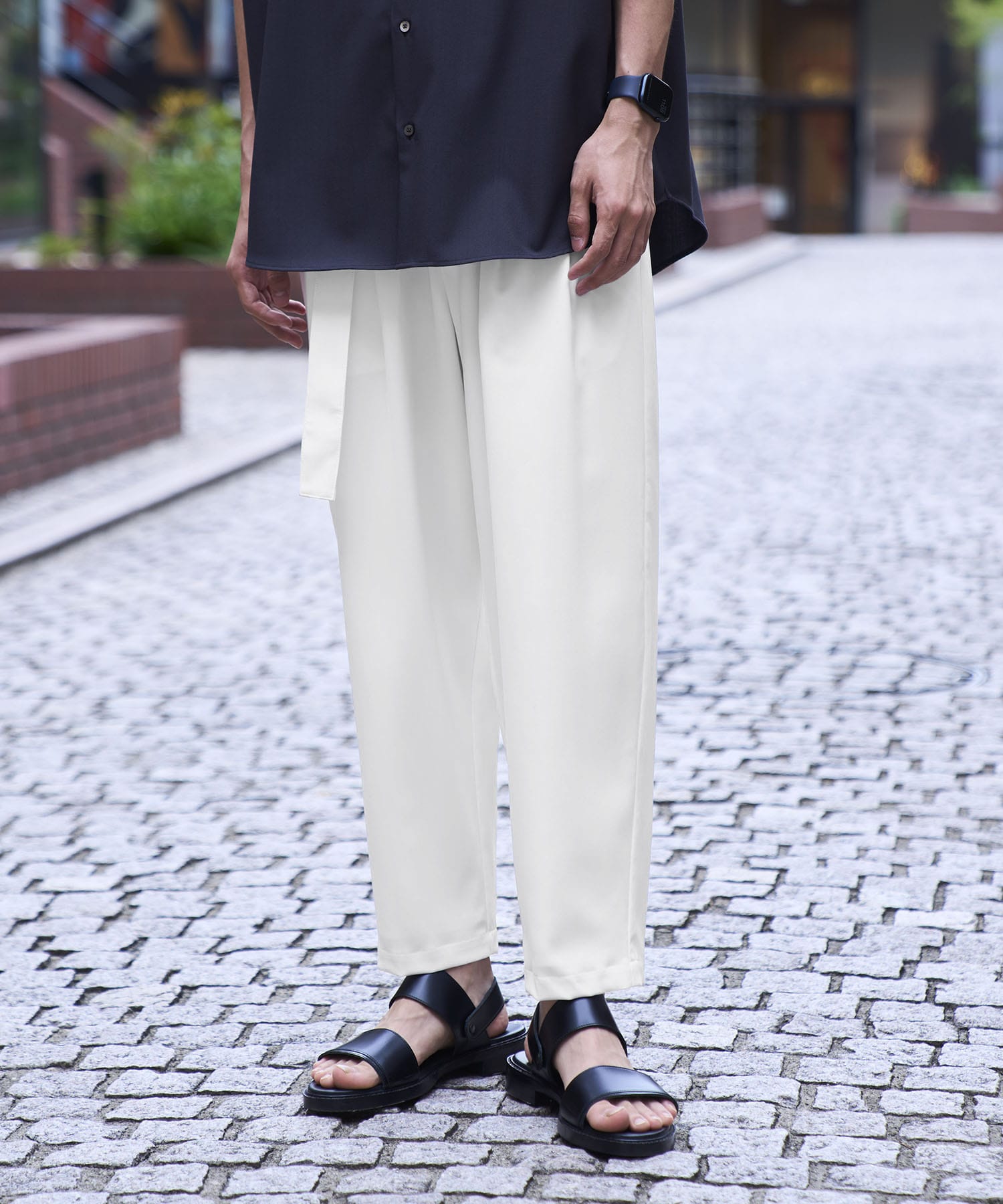 〈別注〉 Belted Wide Slacks