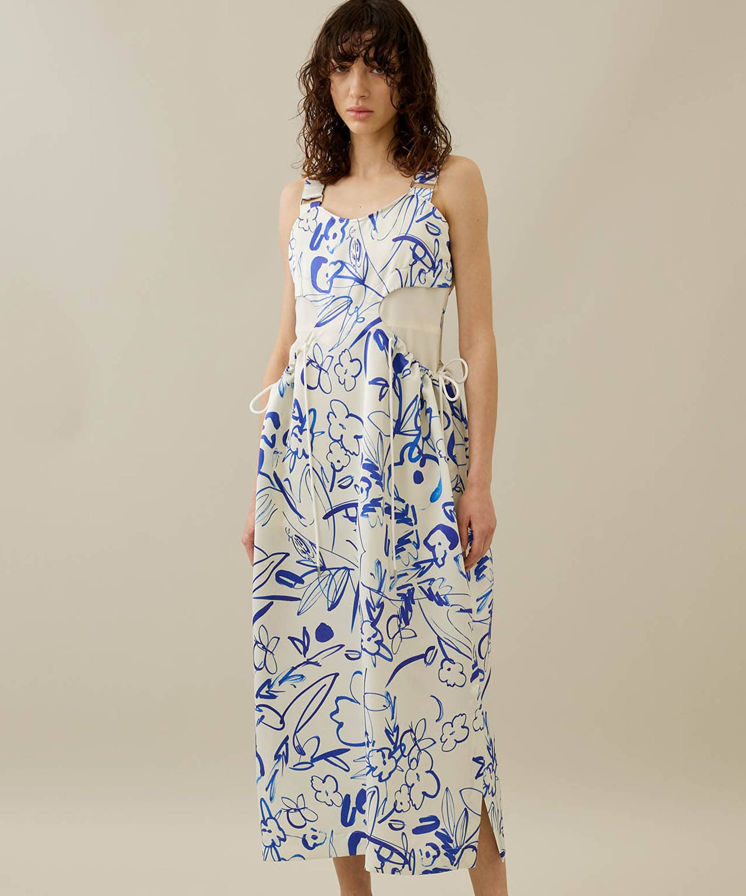 Gathered Hole Bare Dress