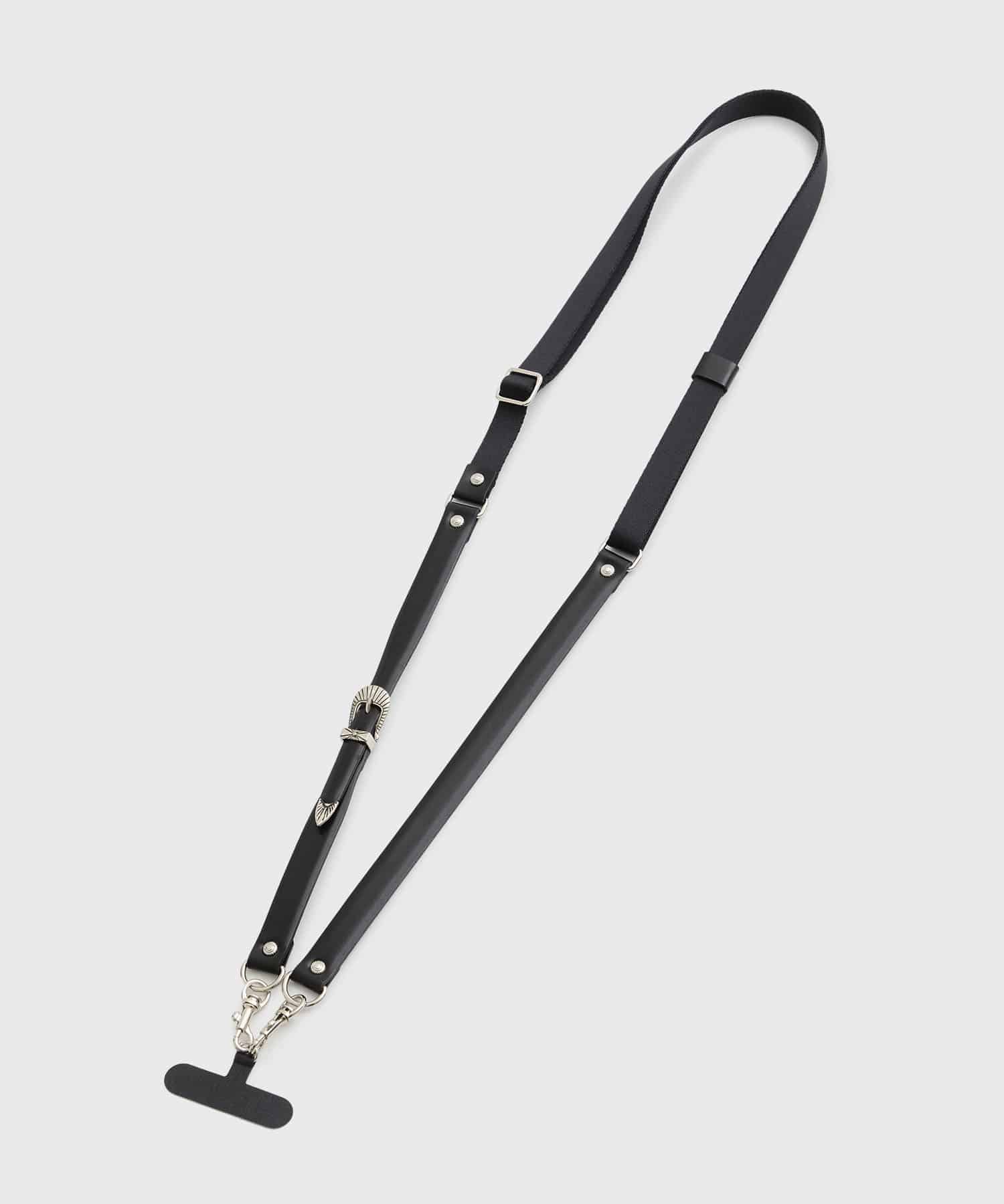 Leather nylon phone strap