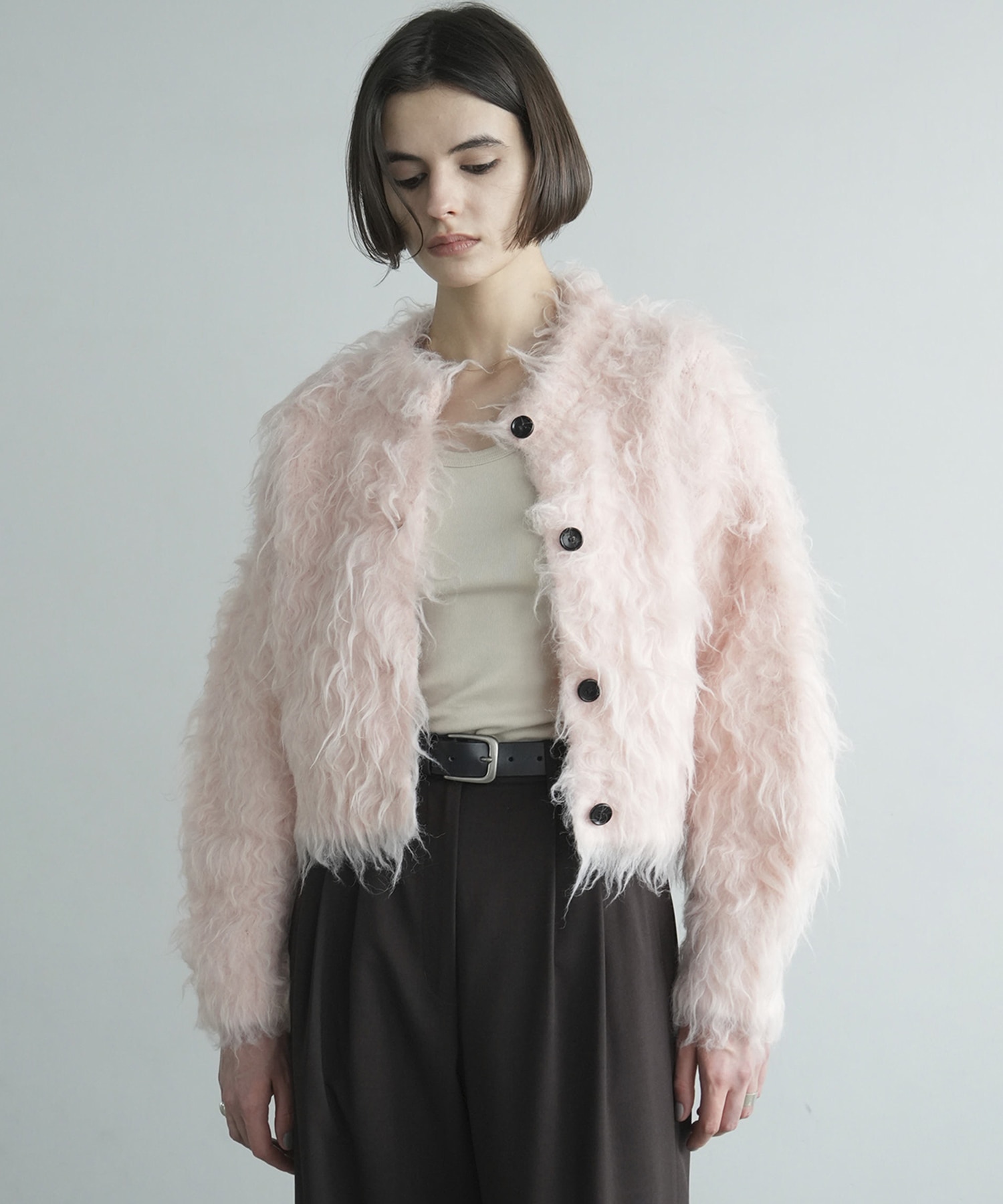SHAGGY SHORT CARDIGAN