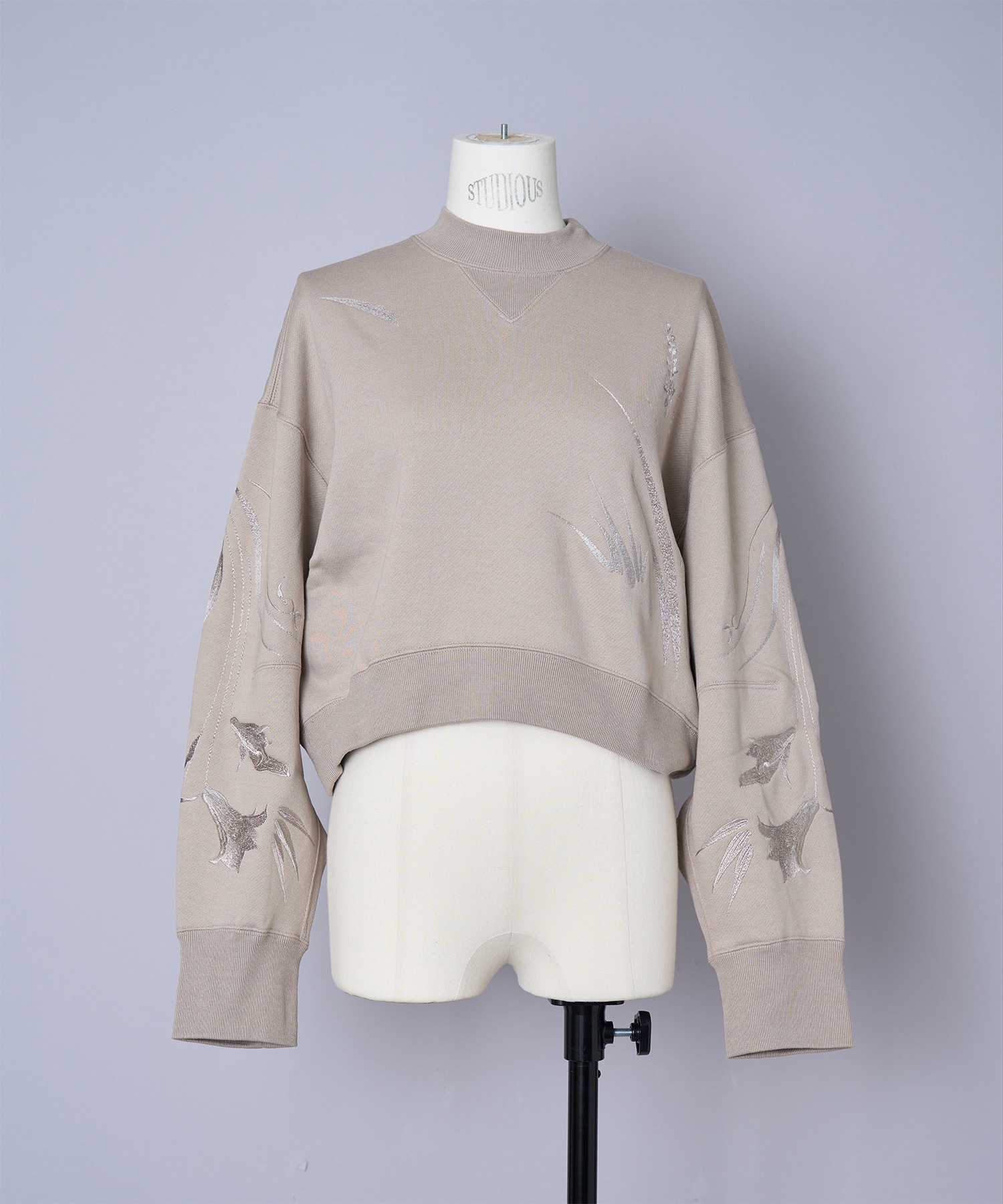 商品Wool AFloral Motif Embroidered Sweatshirts