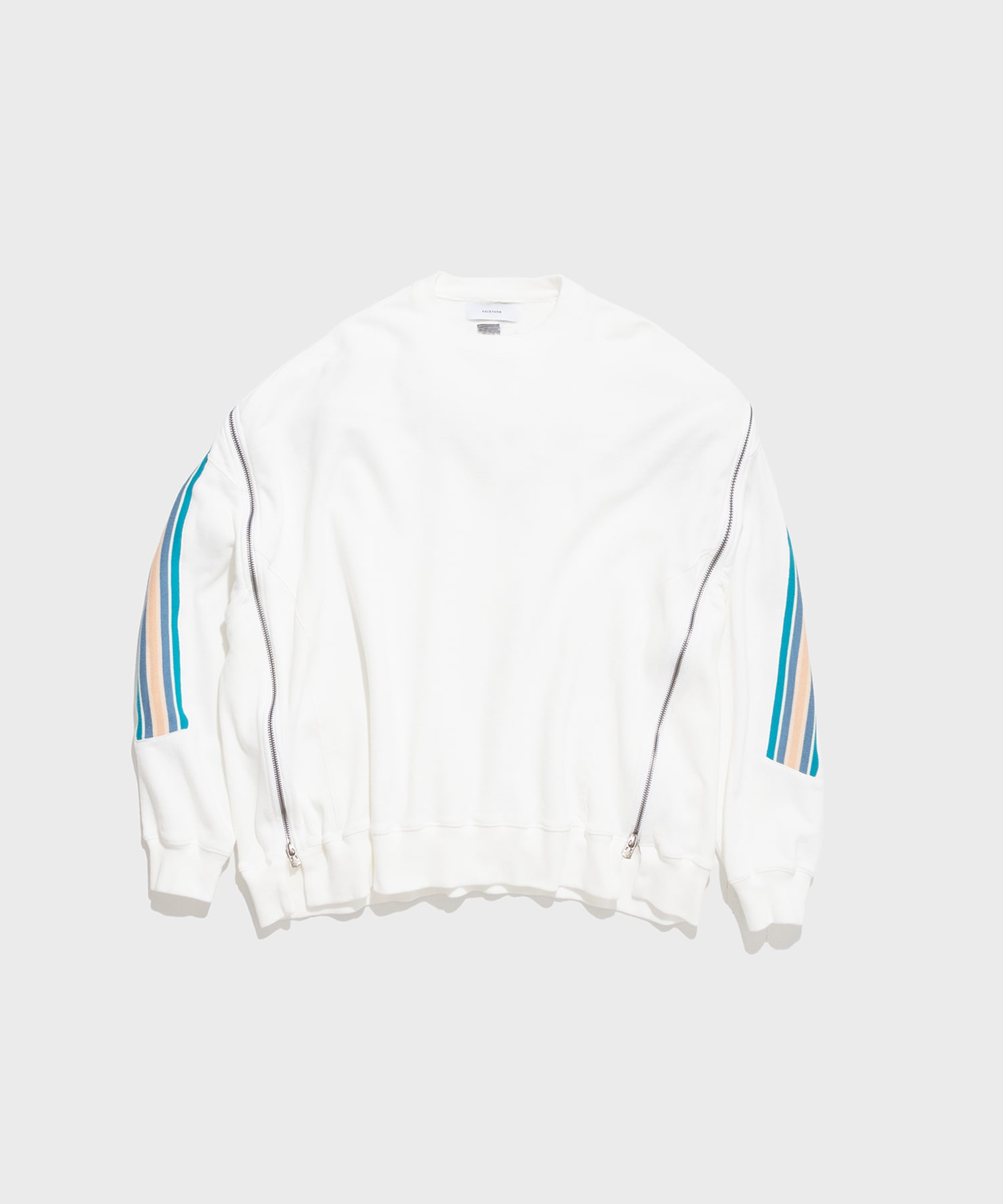 ZIPPER RIB SWEAT