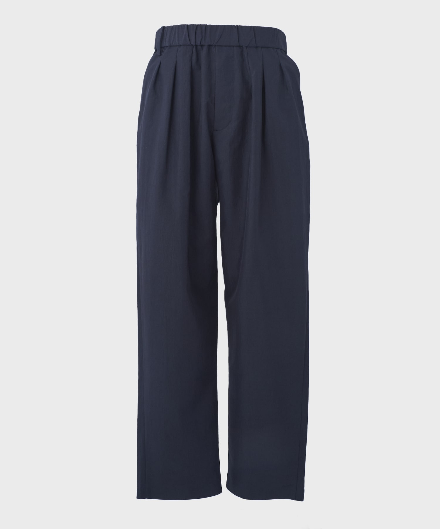 POLYESTER TAFFETA TAPERED EASY PANTS