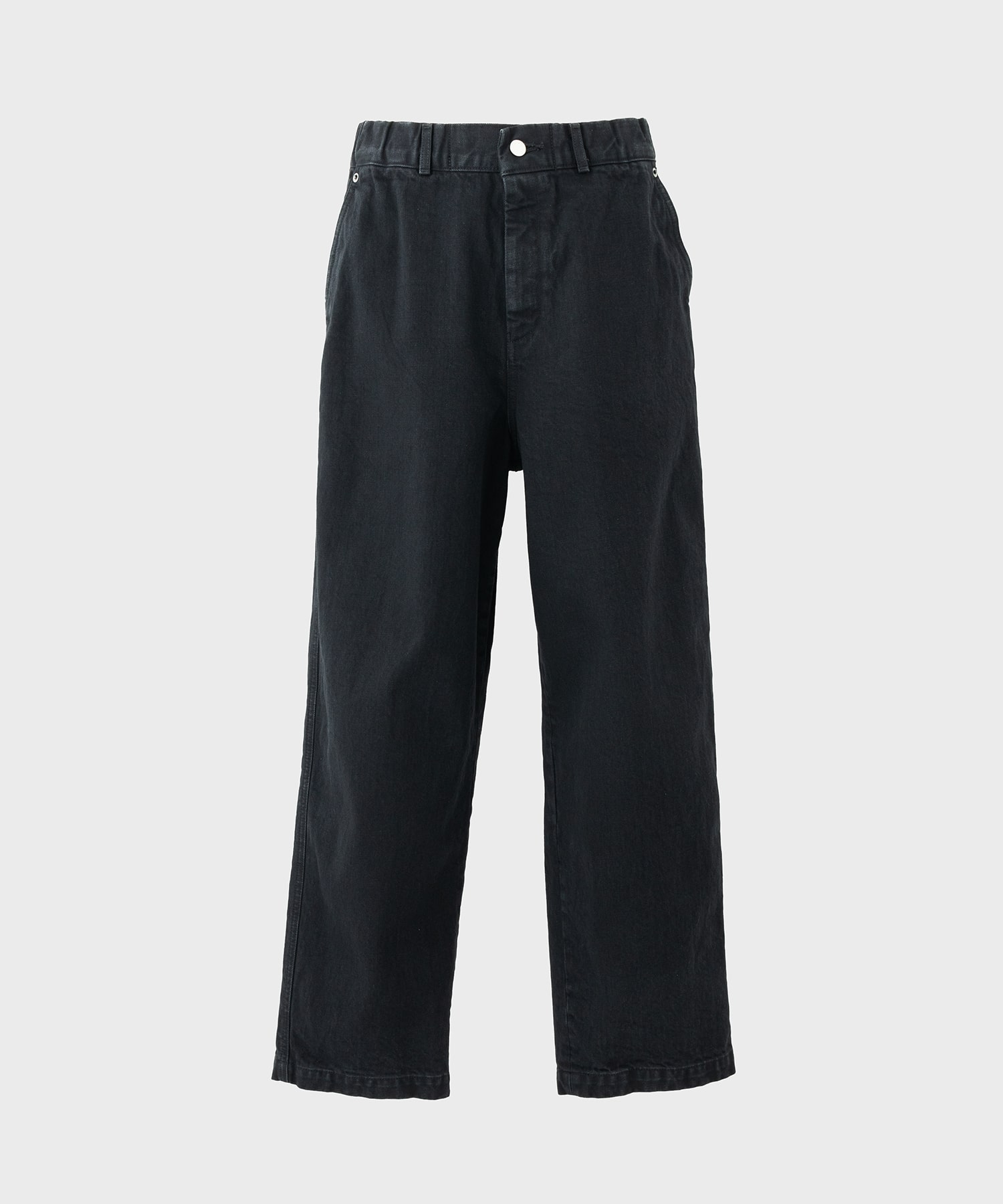 Denim wide pants