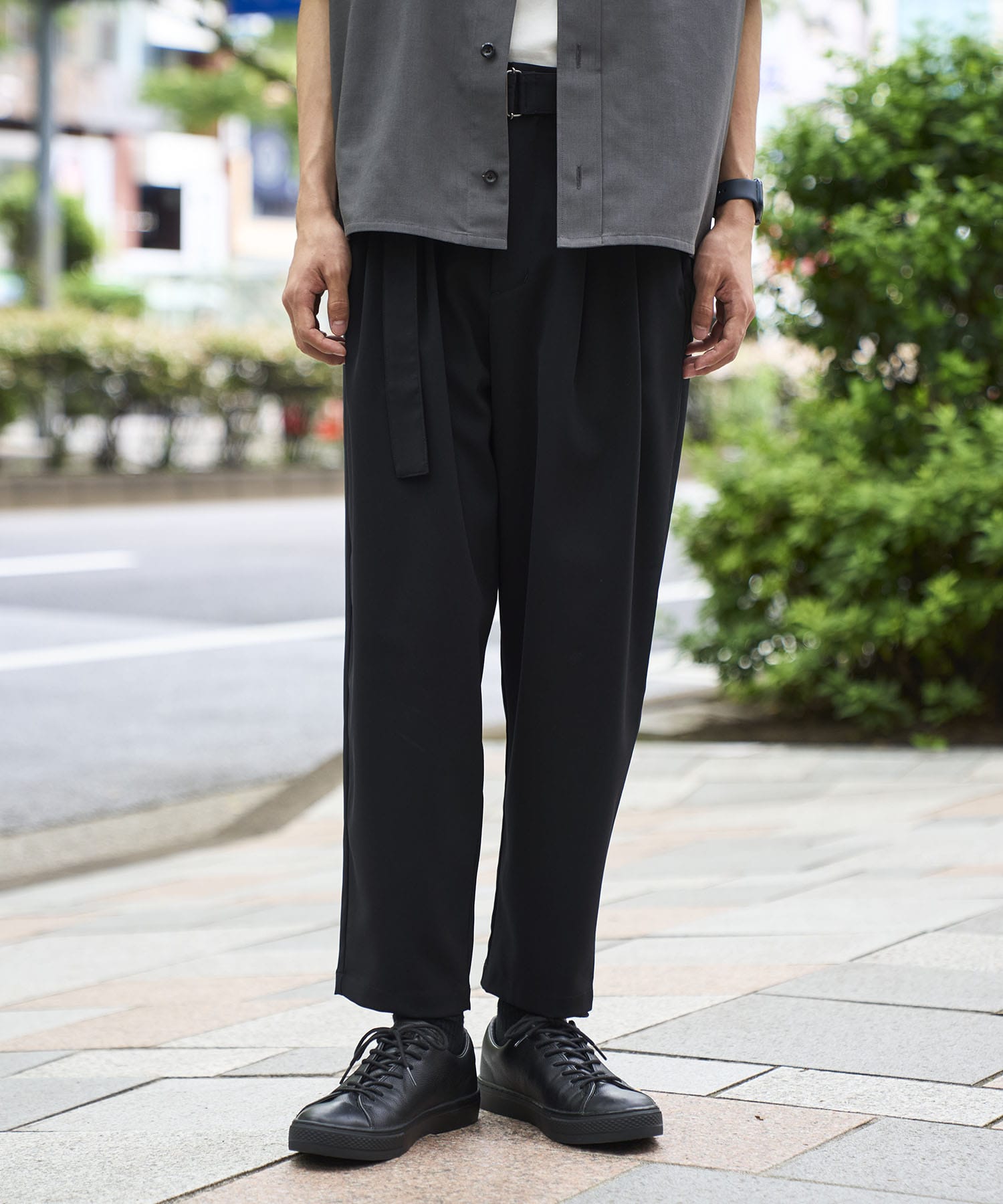 〈別注〉 Belted Wide Slacks
