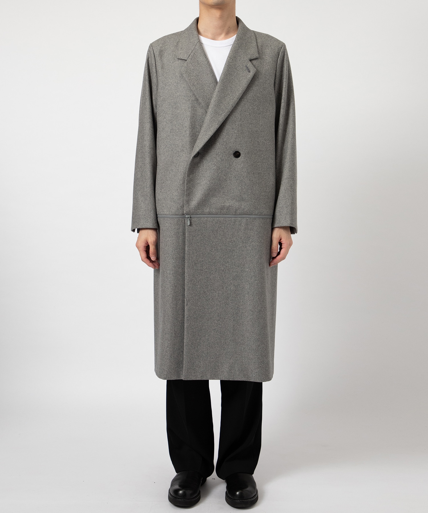 Flannel 3way coat