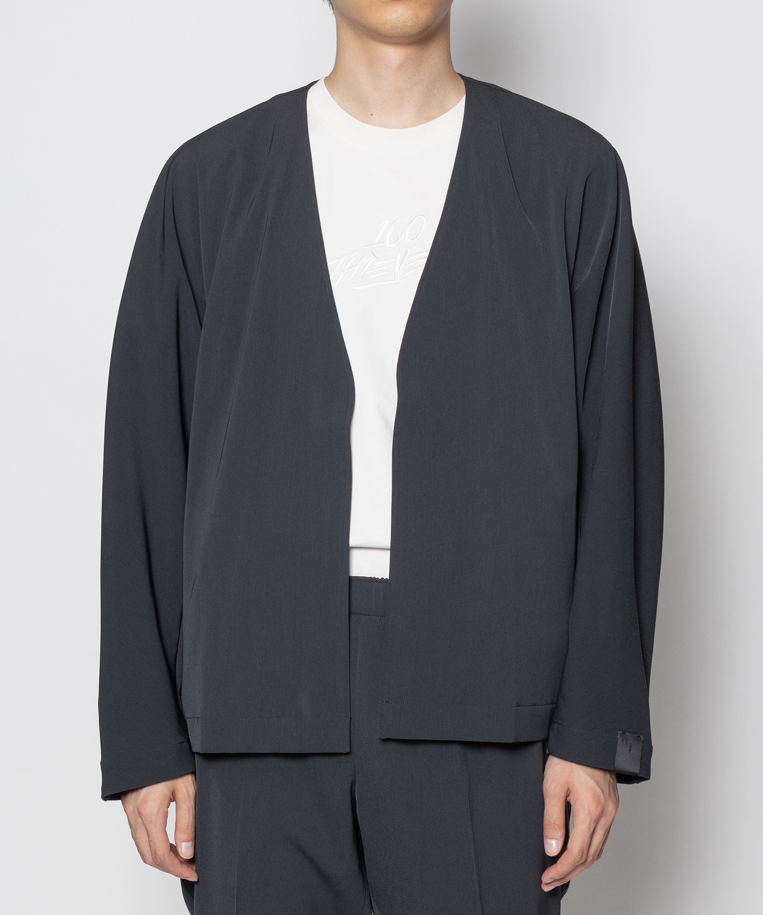 2242-BL08-023 NO COLLAR EASY JACKET