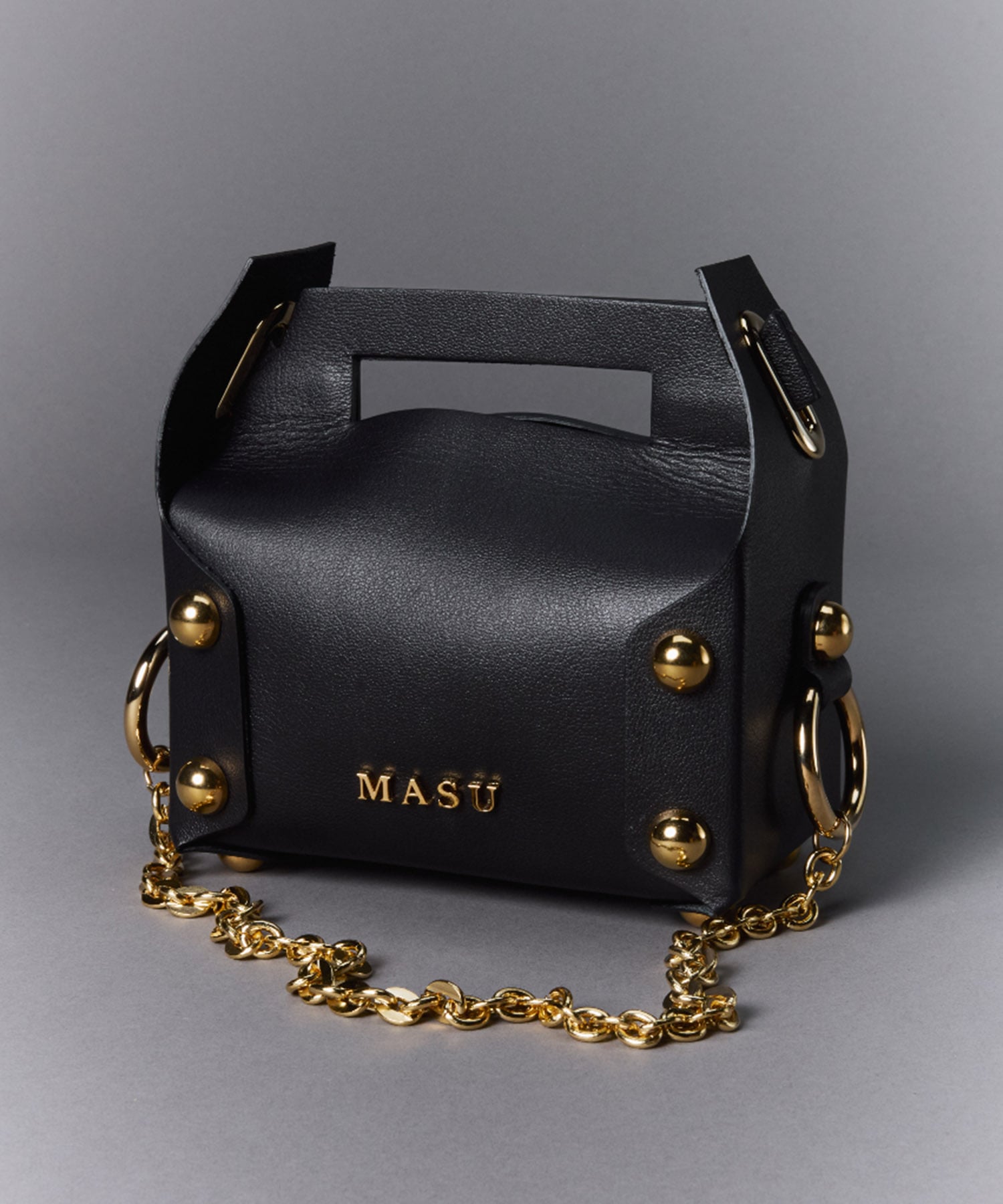 LEATHER CAKE BAG