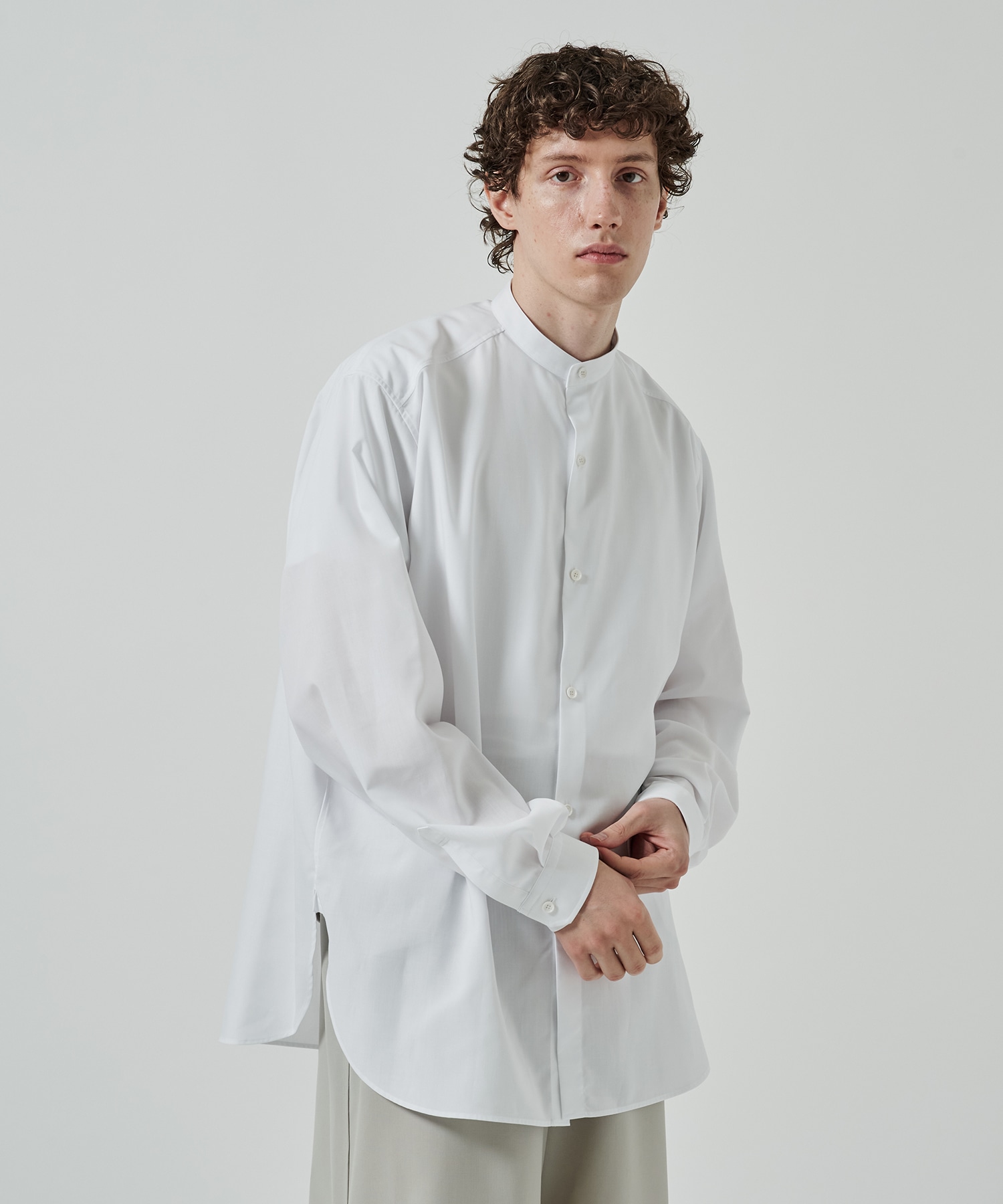 RERACS BAND COLLAR SHIRT