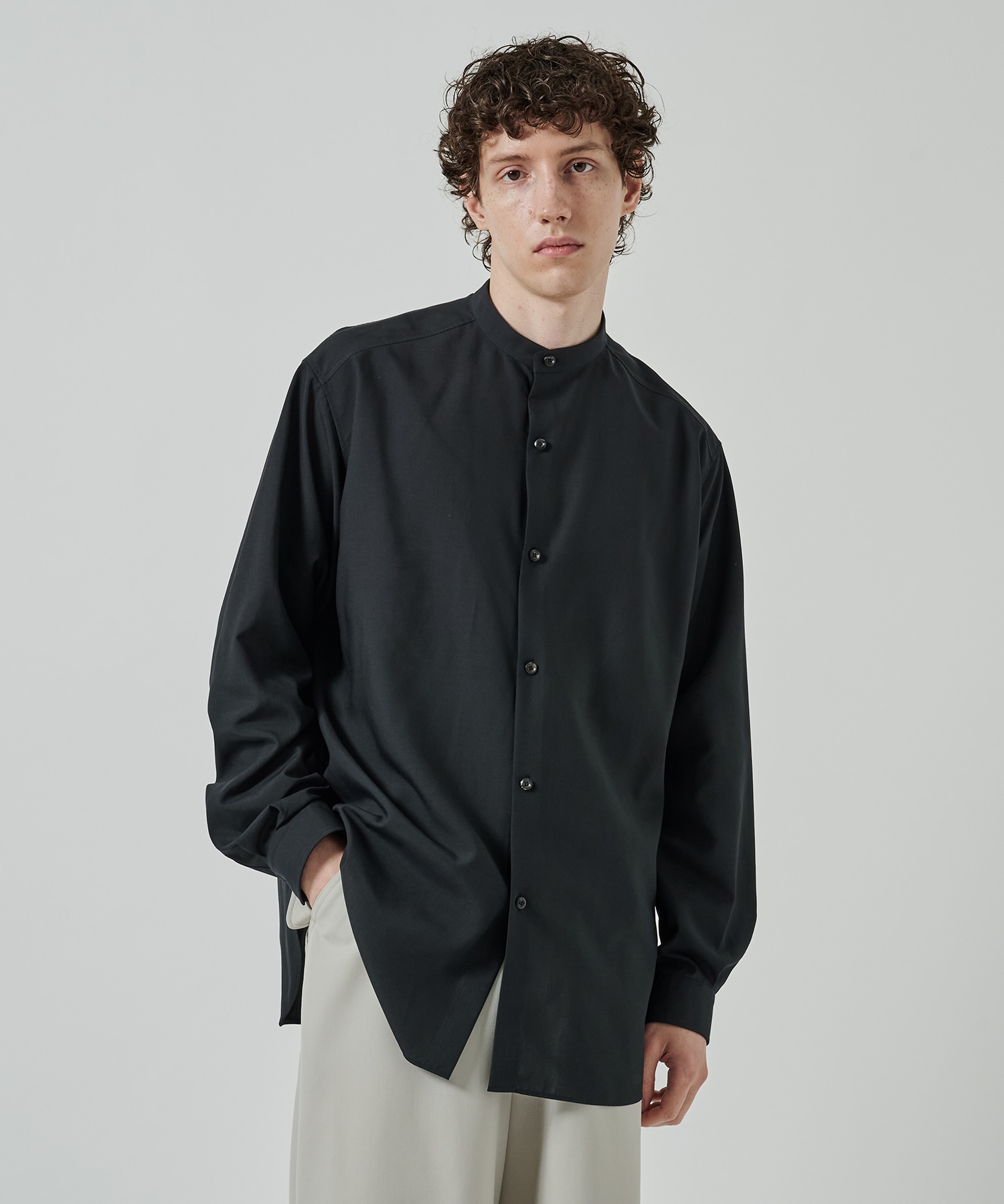 RERACS BAND COLLAR SHIRT