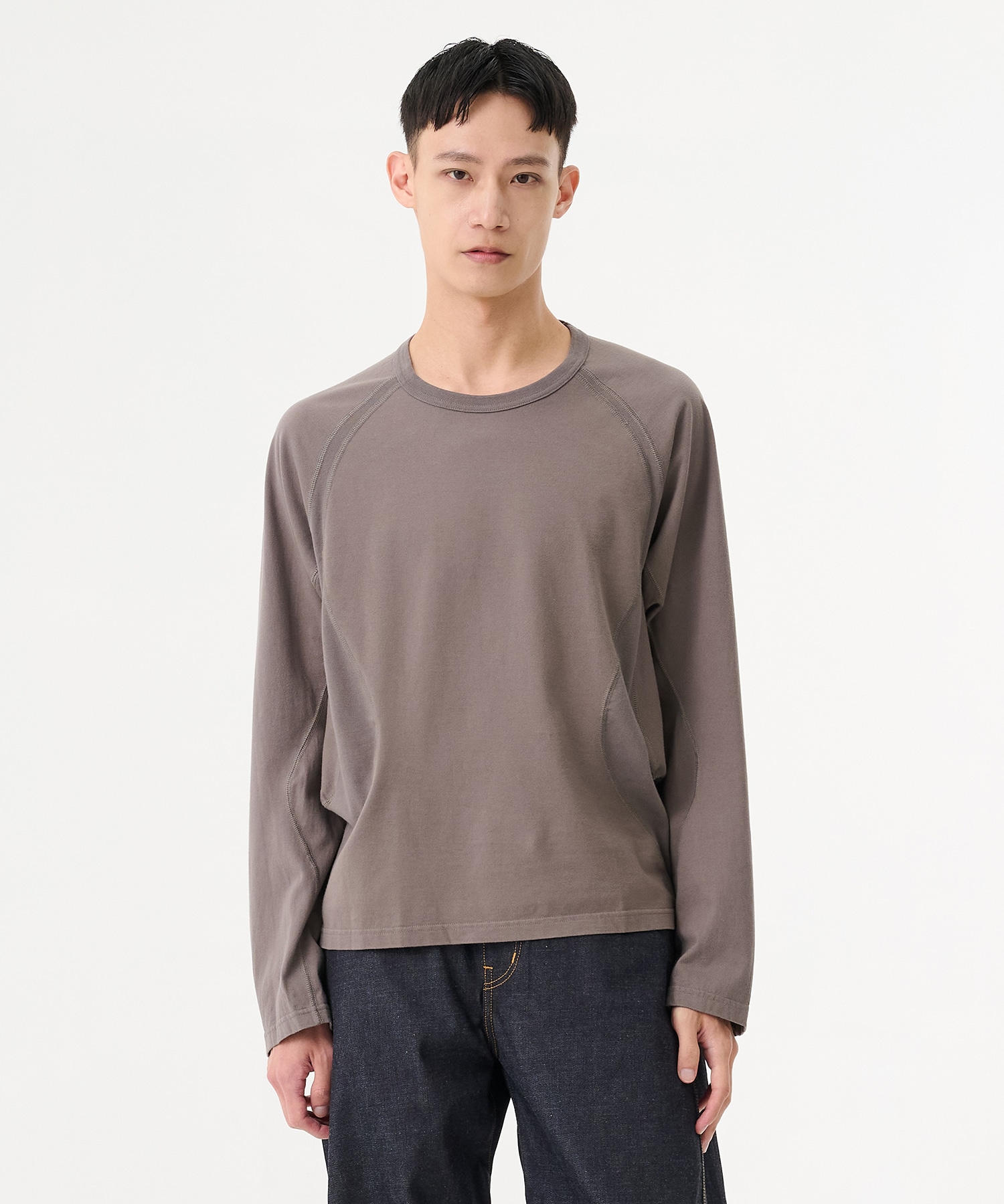 〈別注〉 PANELED LONG SLEEVE T-SHIRT