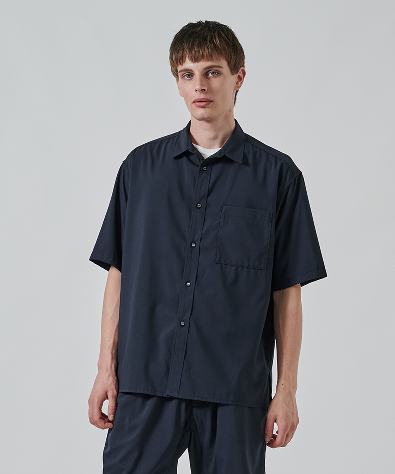 〈別注〉REGULAR COLLAR HALF SLEEVE SHIRT