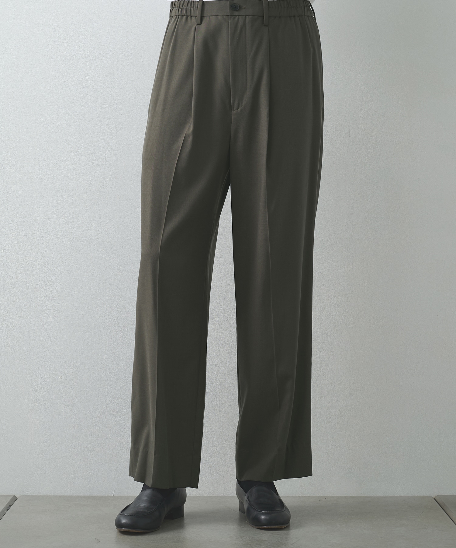 【涼しいウール】COOL WOOL WIDE SLACKS