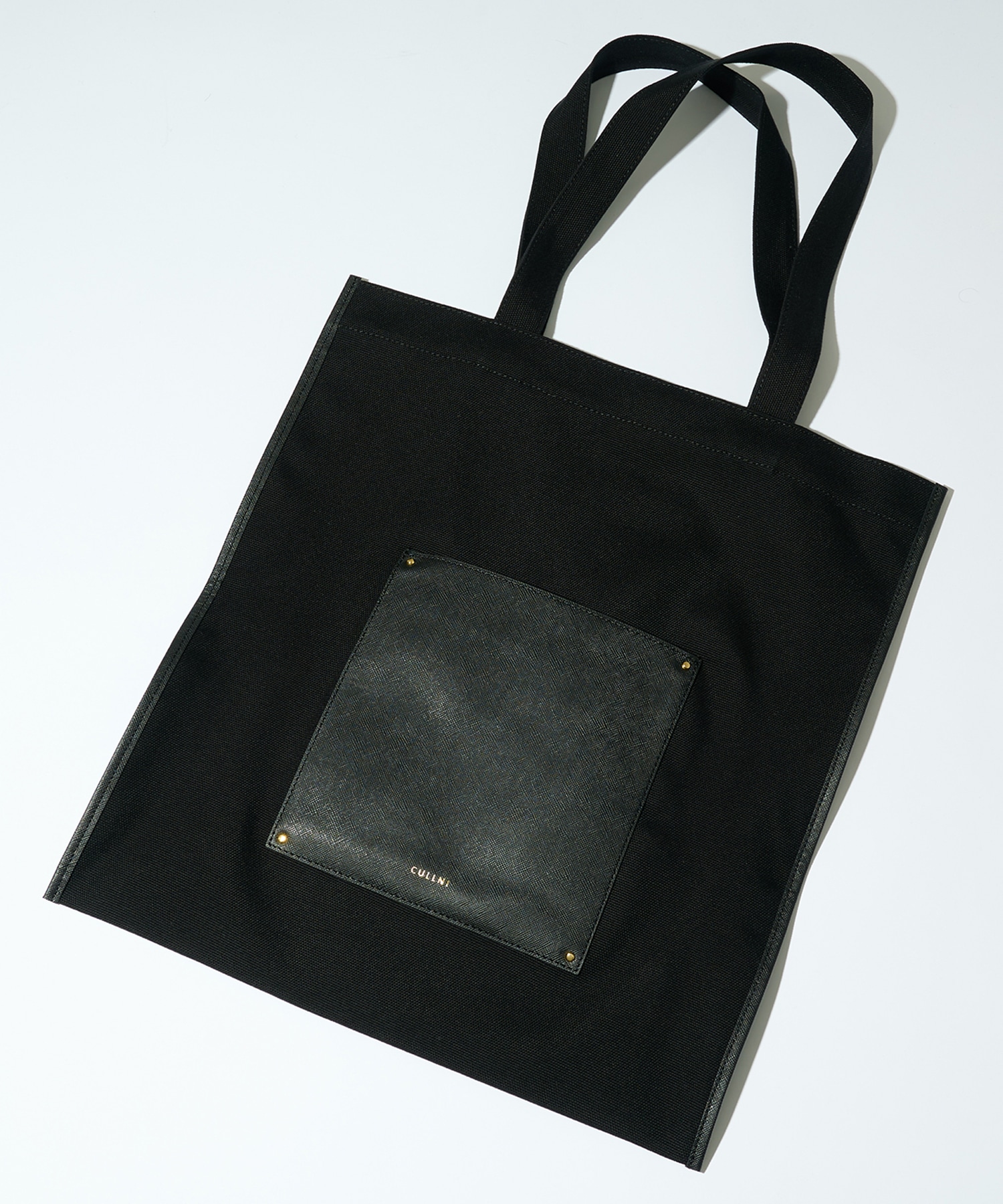 別注Leather Pocket Canvas Eco Tote