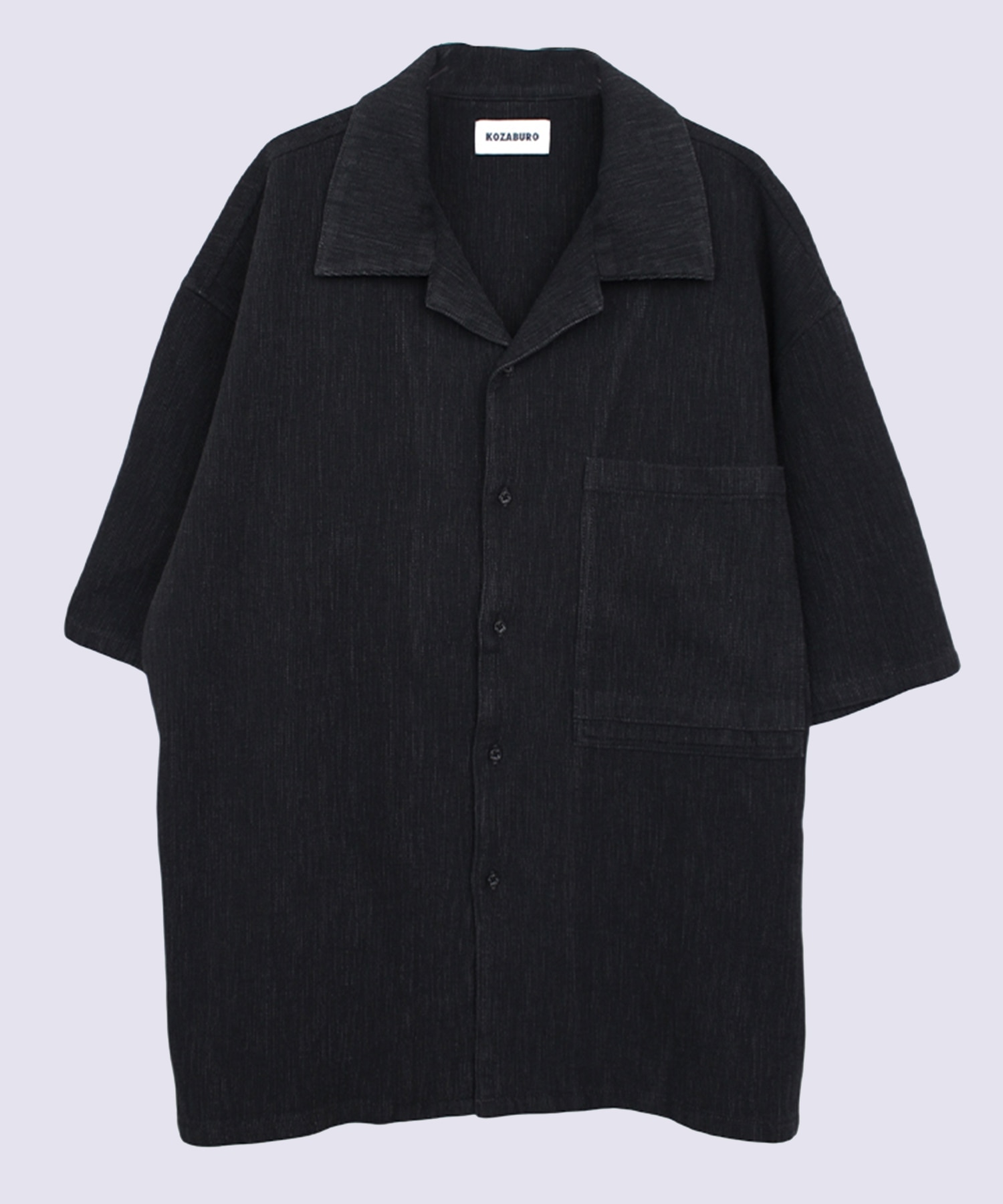 SHORT SLEEVE OVERSIZE CAMP COLLAR SHIRT