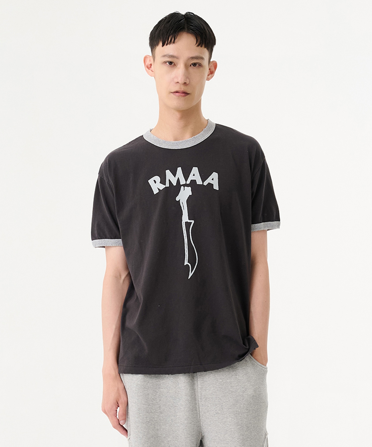 別注 DAMAGE RINGER TEE
