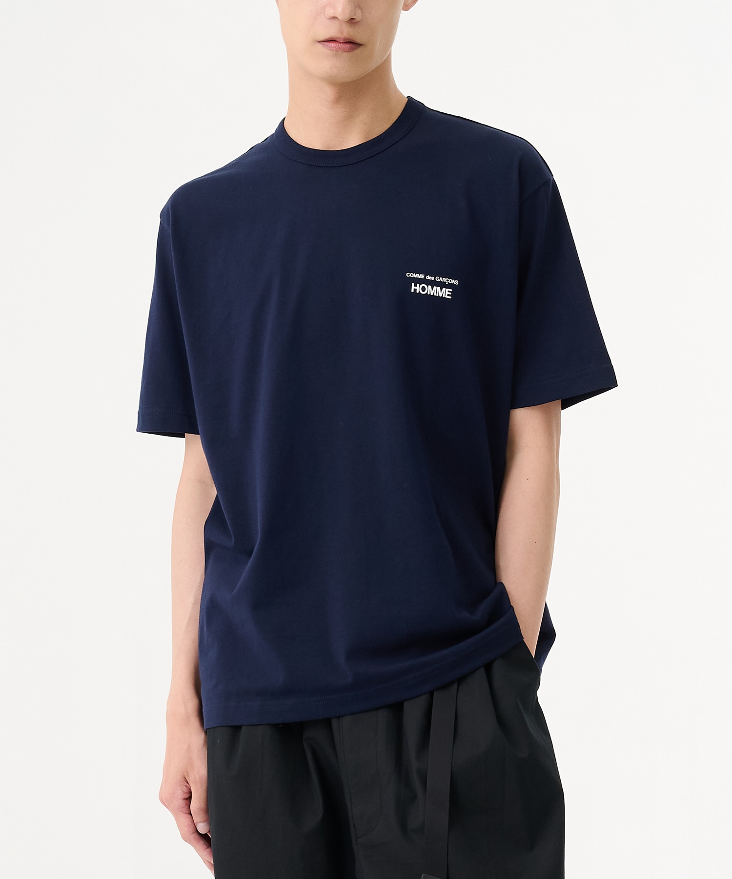 COMME des GARCONS HOMME ロゴプリント 綿天竺 半袖カットソー / HP-T101-051