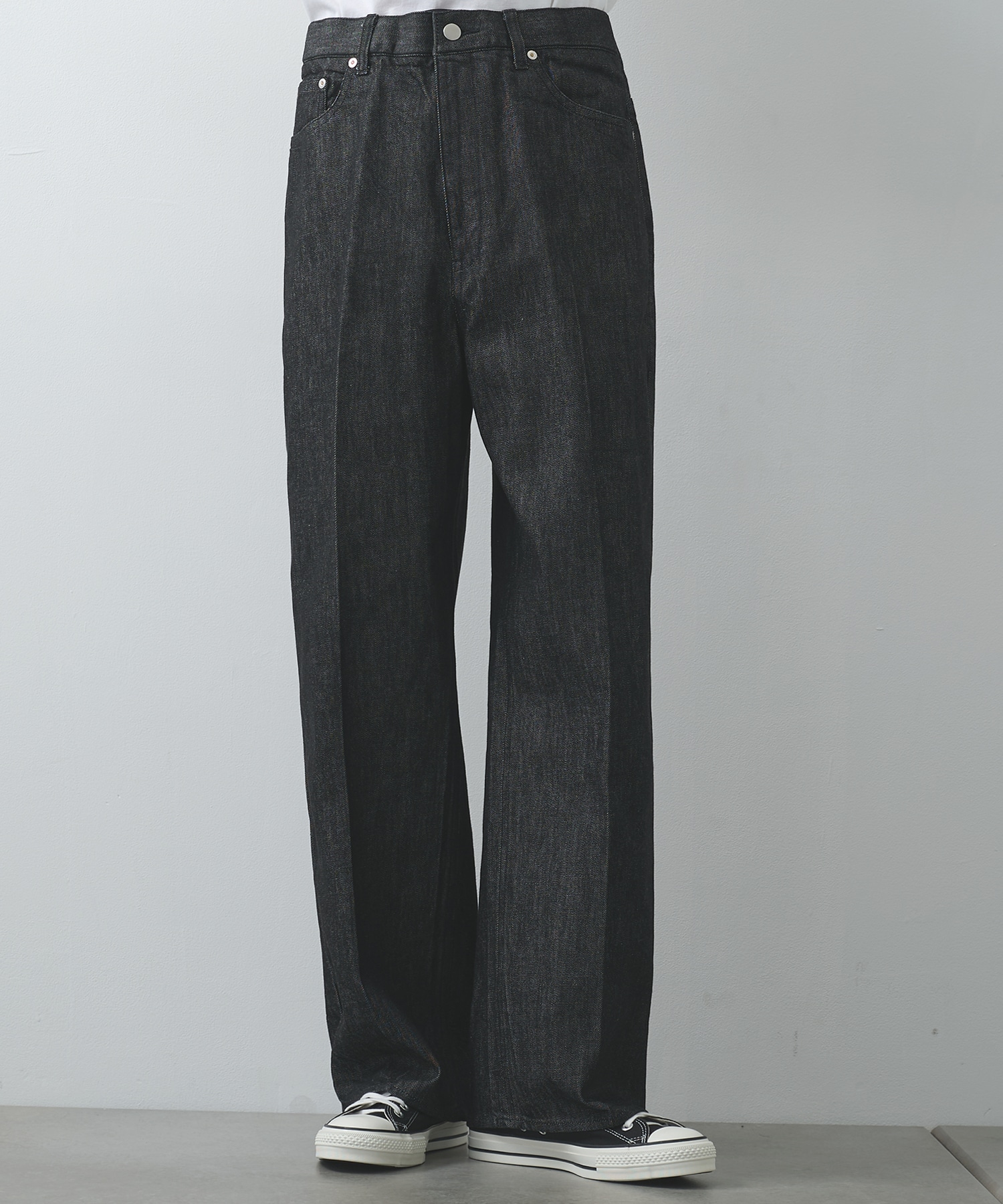 LINTRACK WIDE DENIM TROUSERS