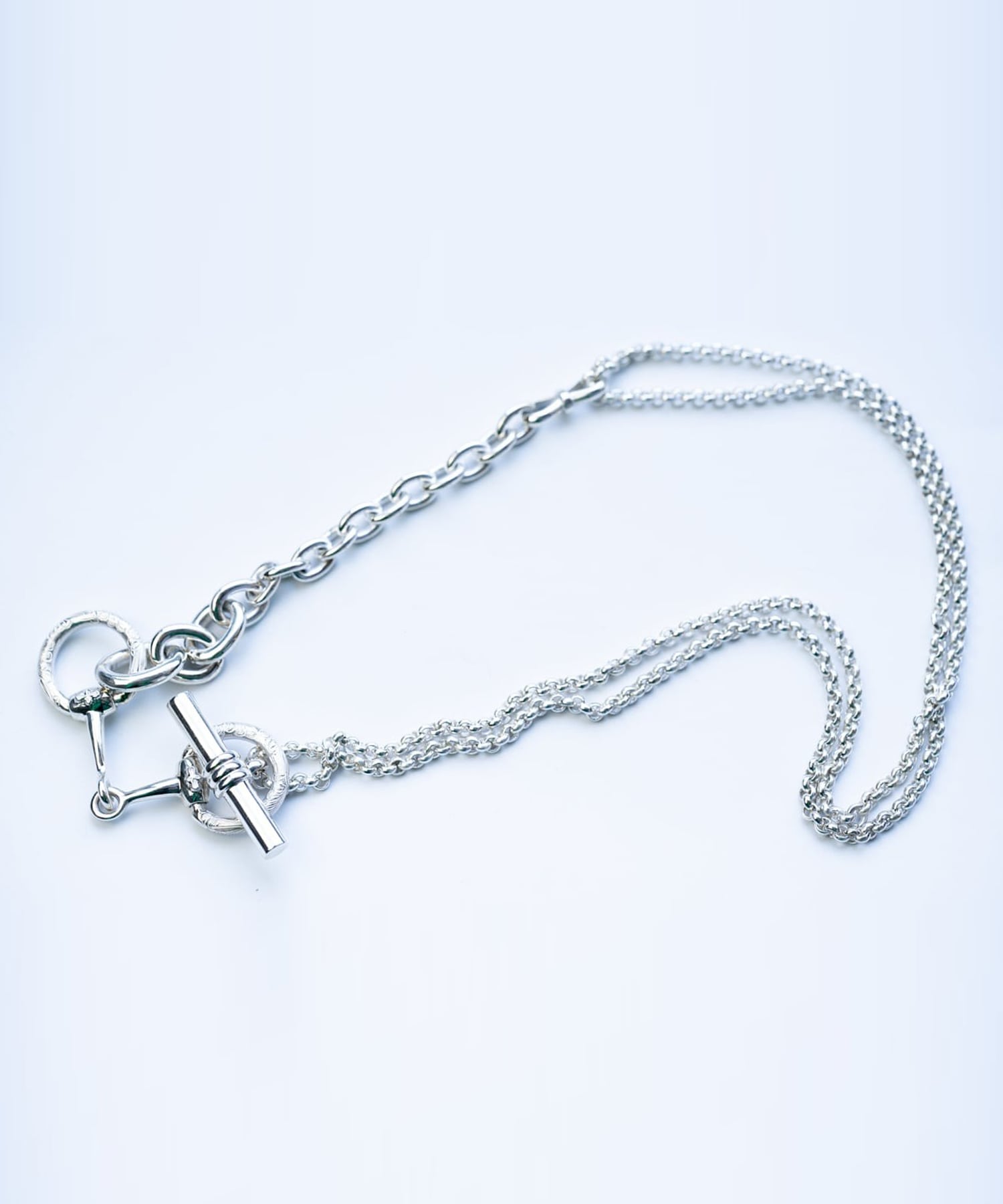 C-036 Horse bit 3way necklace