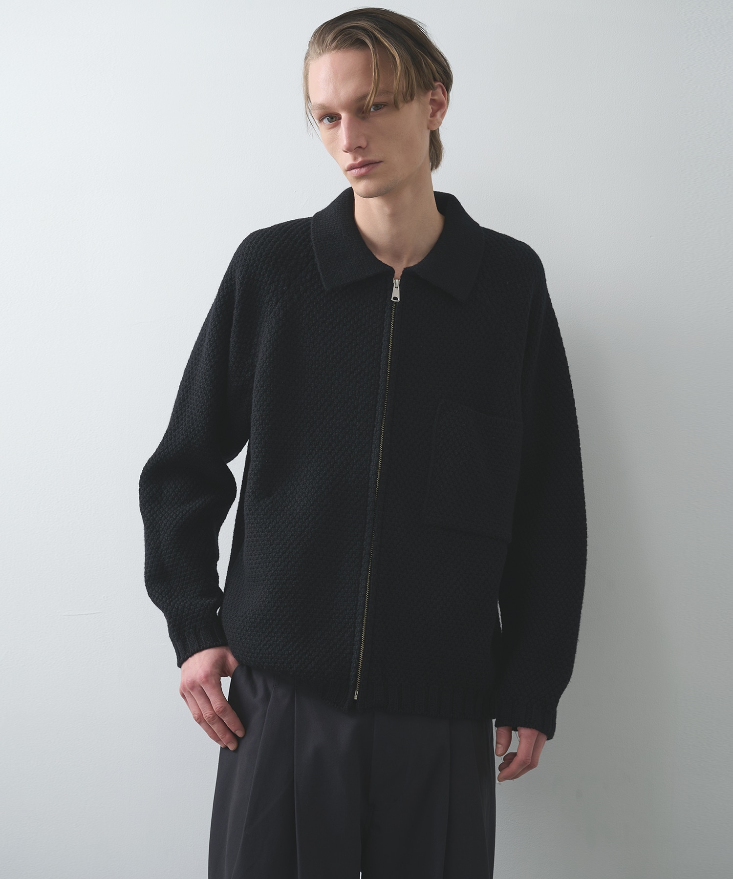 5G knitted blouson
