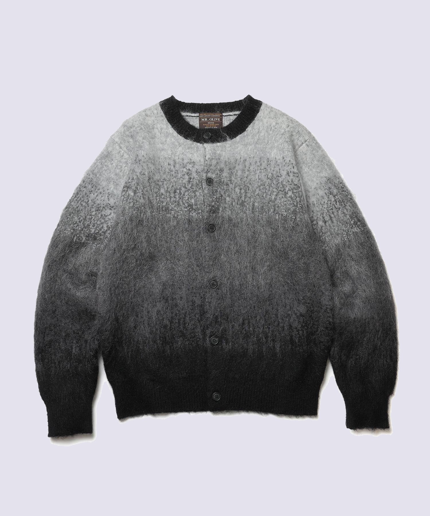 GRADATION MOHAIR KNIT /6-BUTTON CARDIGAN