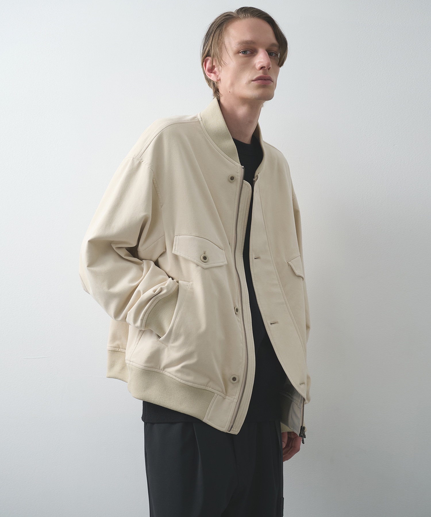 別注 4 Pockets Zip-up Rib Blouson