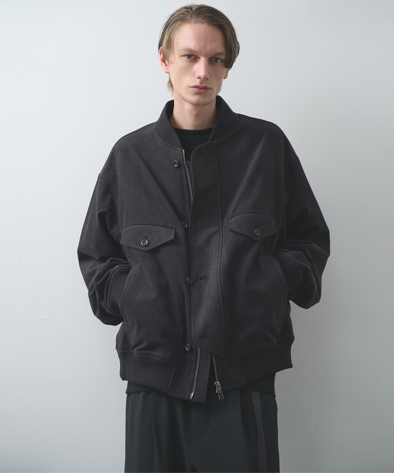 別注 4 Pockets Zip-up Rib Blouson