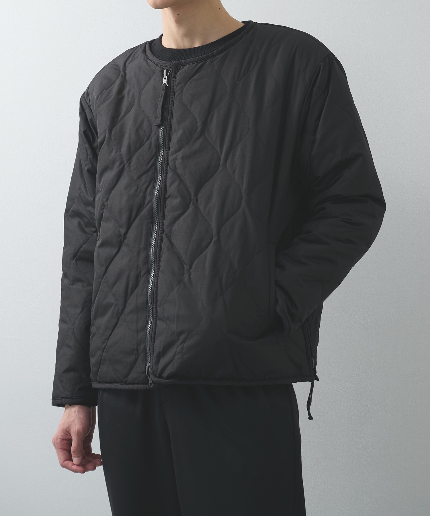 MILITARY RIVERSIBLE DOWN＋BOA CREW NECK JACKET
