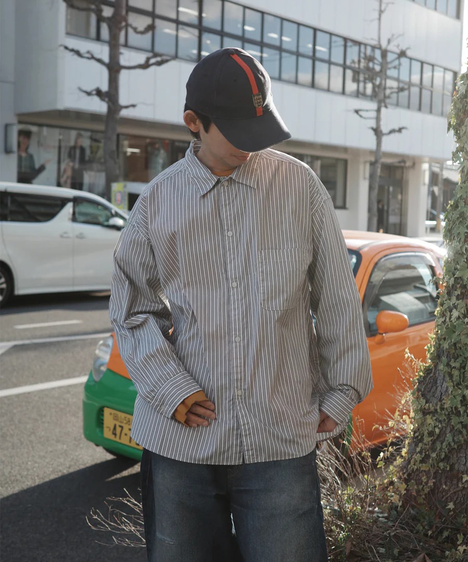 HAND-SPRAYED STRIPE SHIRTS
