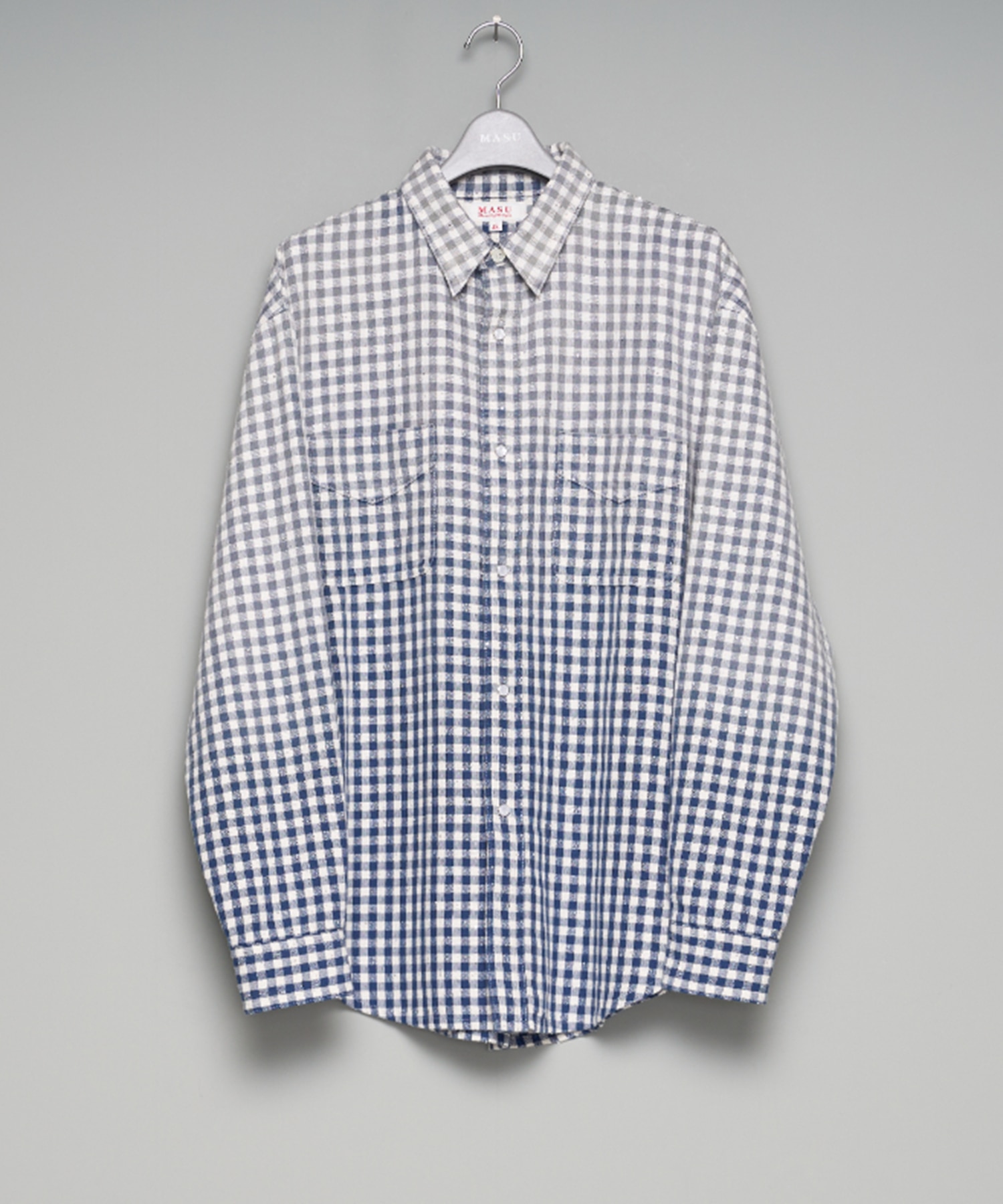 FADED SPARKLING PLAID SHIRT
