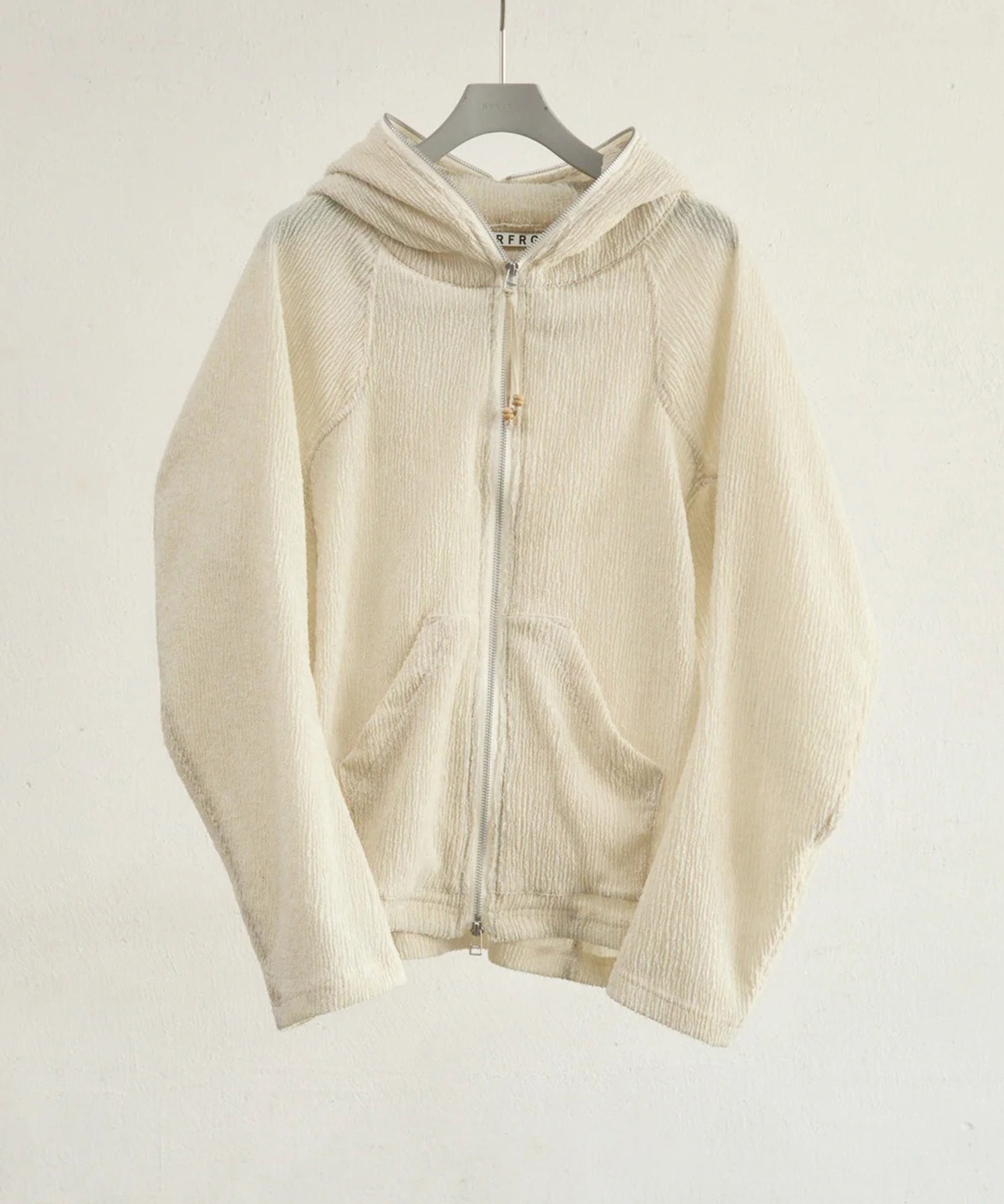 SEMI SHEER FULL ZIP UP HOODIE