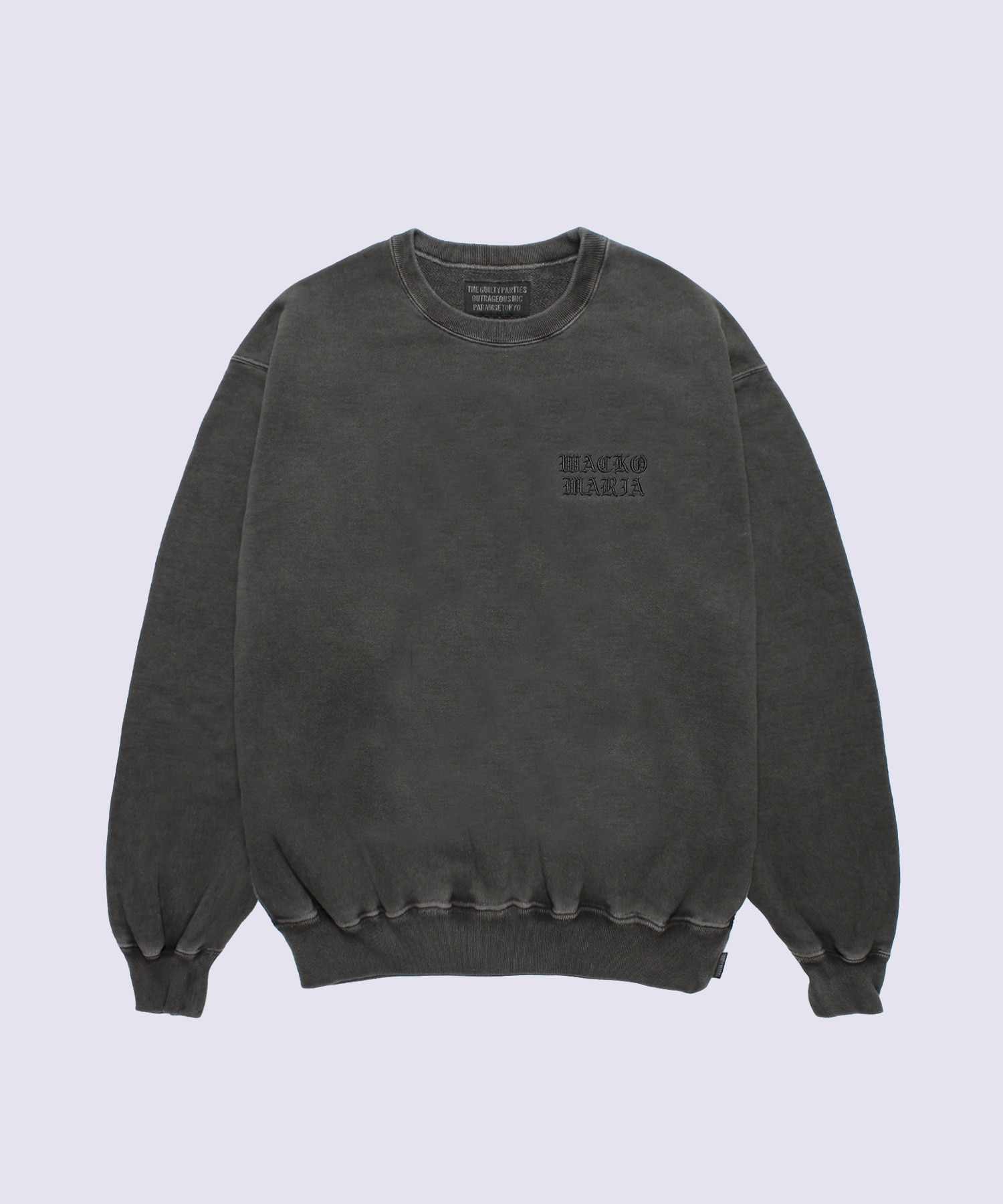 WASHED MIDDLE WEIGHT CREW NECK SWEAT SHIRT