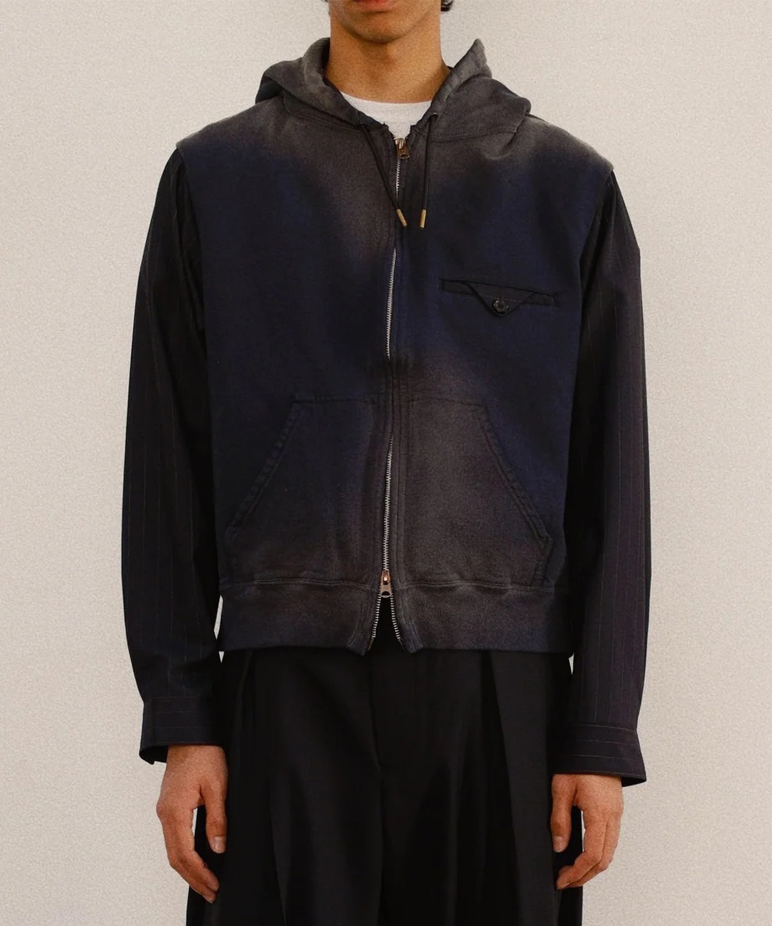 Combination Zip Hoodie