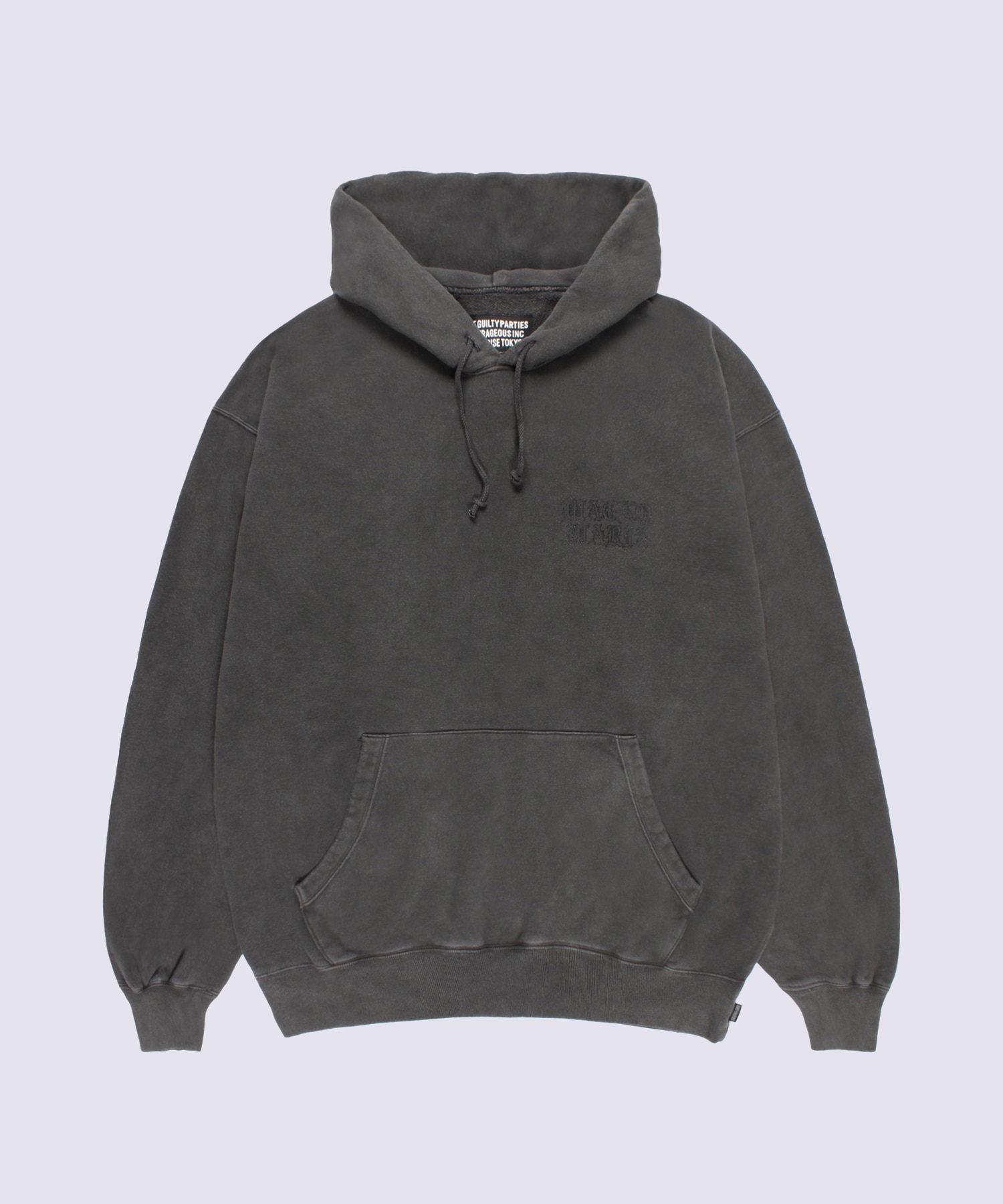WASHED MIDDLE WEIGHT PULLOVER HOODED SWEAT SHIRT
