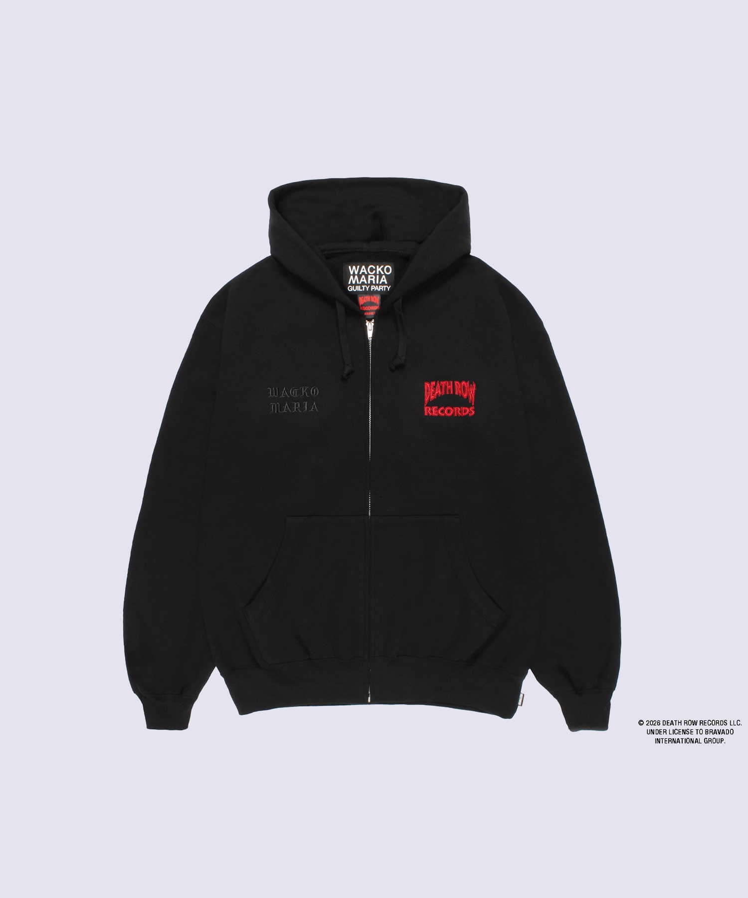 DEATH ROW RECORDS / HEAVY WEIGHT FULL ZIP HOODED SWEAT SHIRT