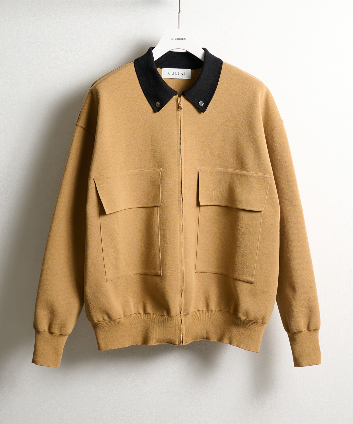 別注 BIG POCKET ZIP UP KNIT JACKET