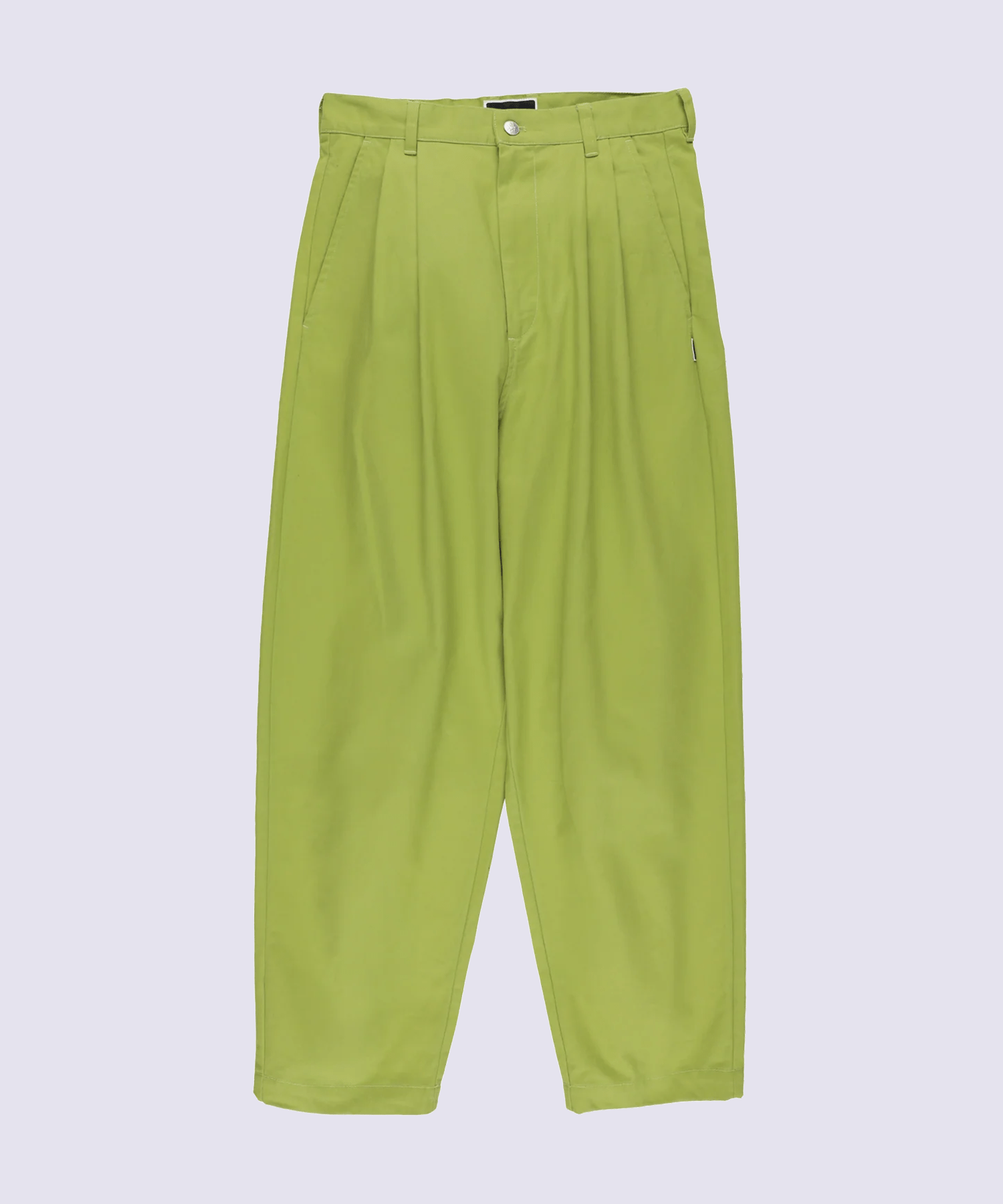 TWILL PLEATED PANTS