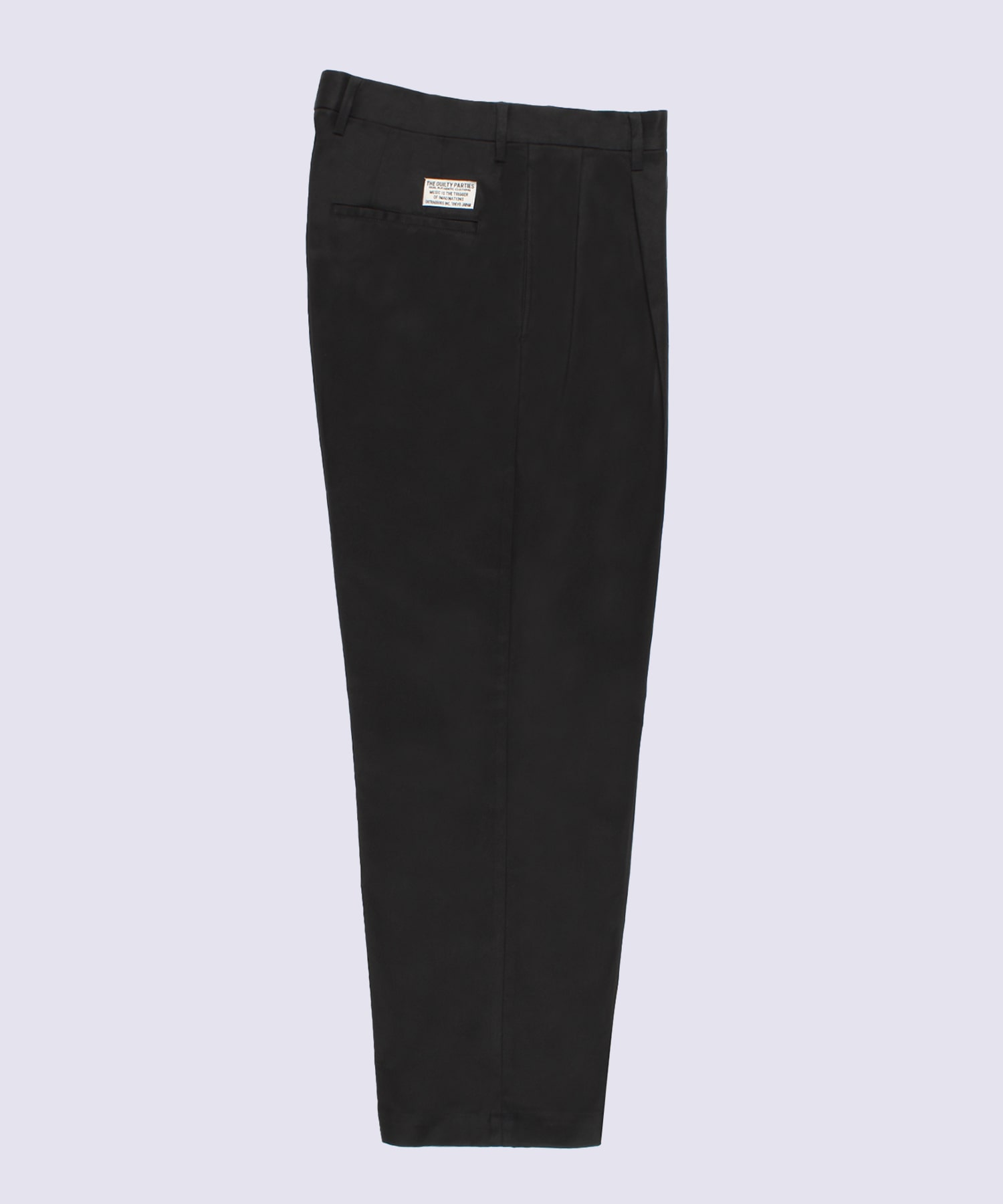 DOUBLE PLEATED CHINO TROUSERS