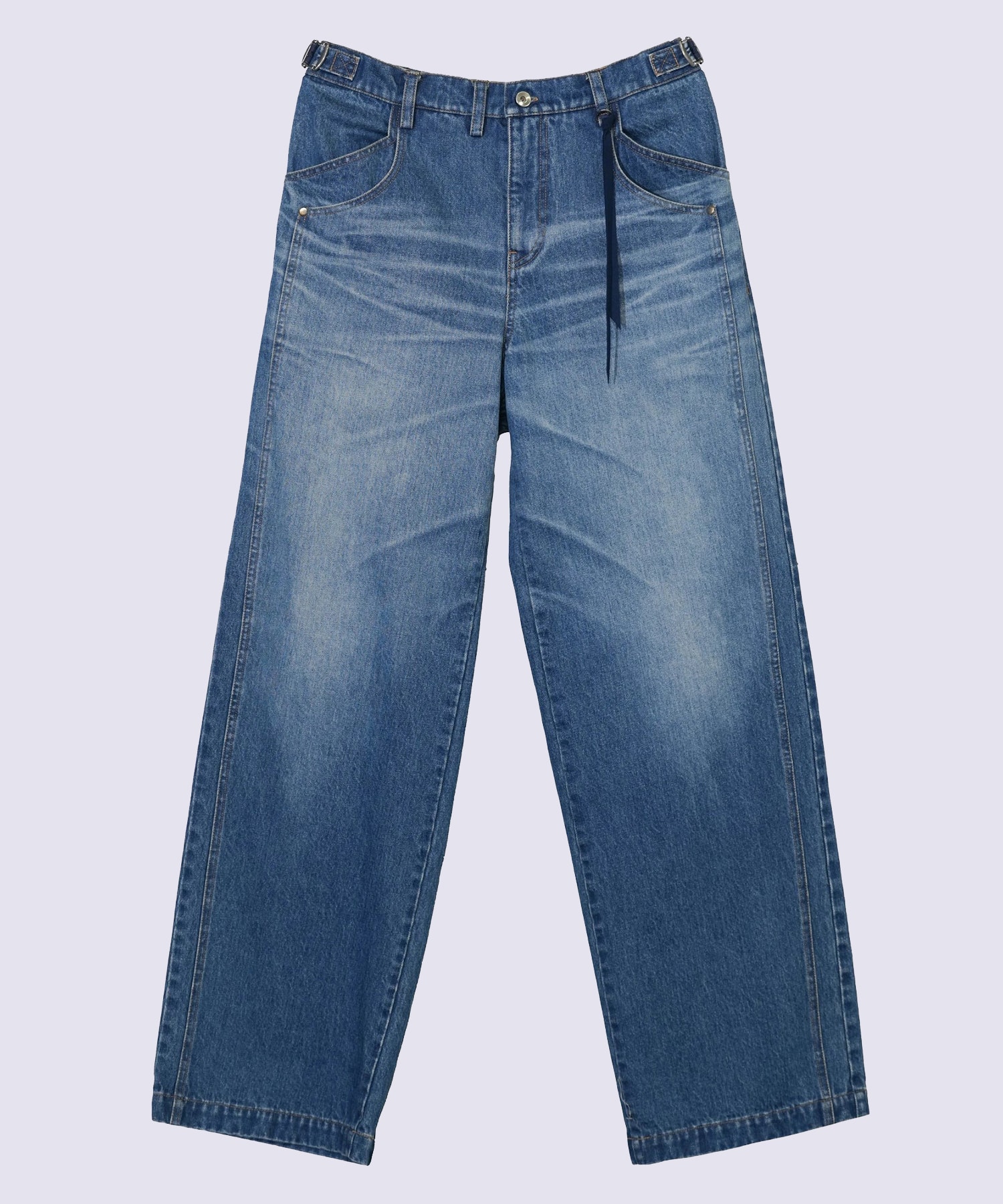 DOUBLE KNEE DENIM PANTS