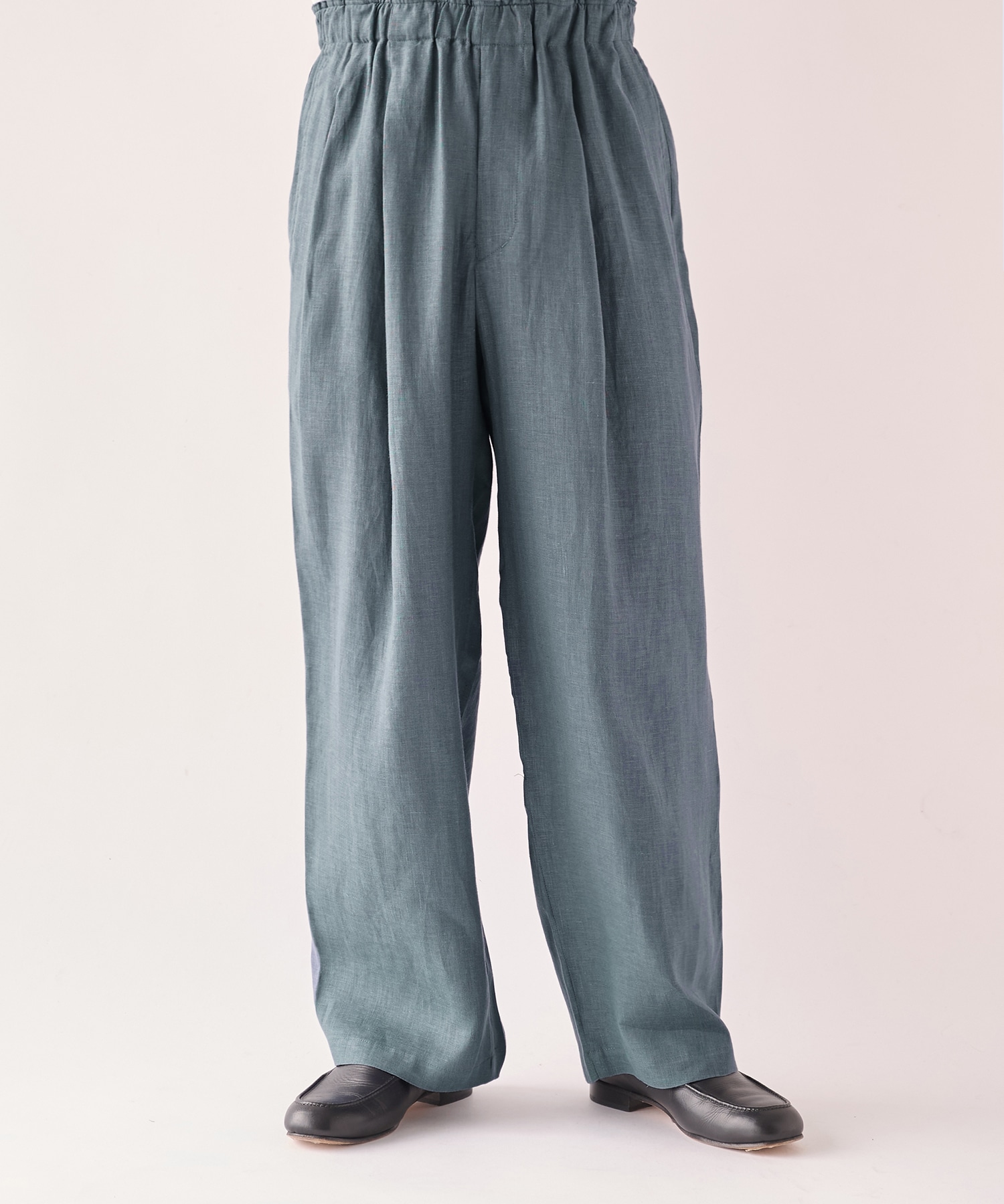 別注 LINEN TROPICAL WIDE LEG EASY PANTS