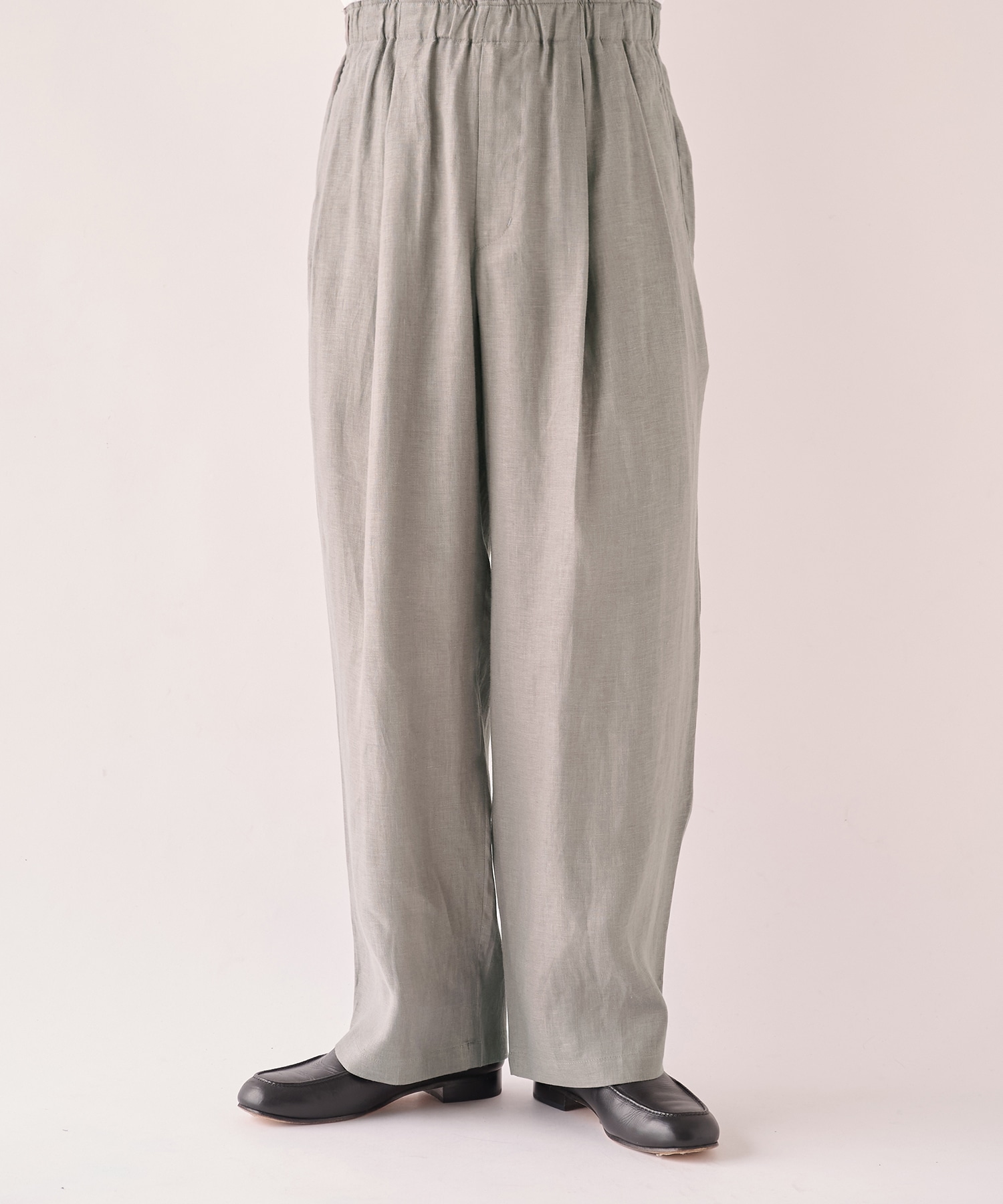 別注 LINEN TROPICAL WIDE LEG EASY PANTS