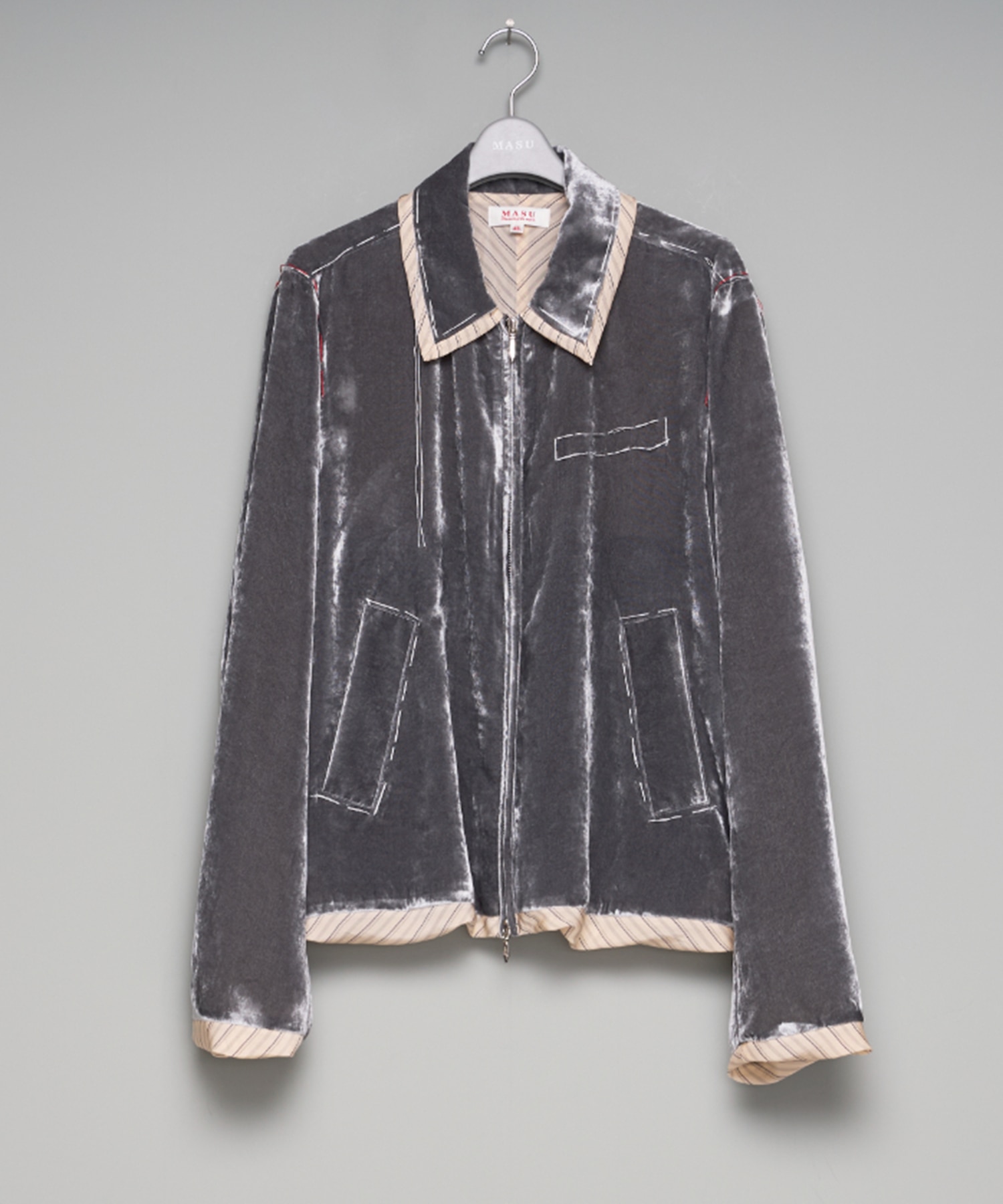 UNEVEN VELVET JACKET